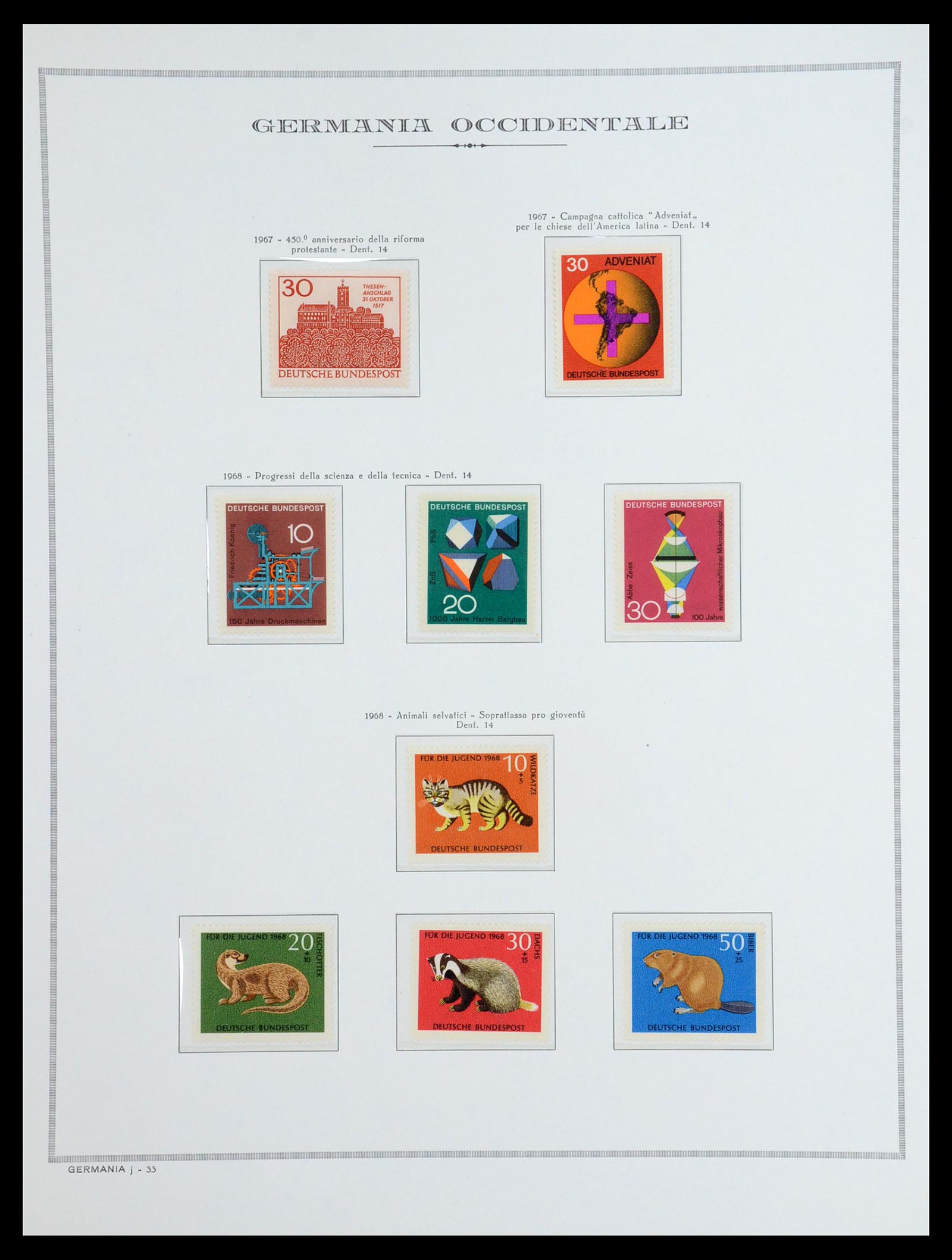 36470 036 - Postzegelverzameling 36470 Bundespost 1949-1969.