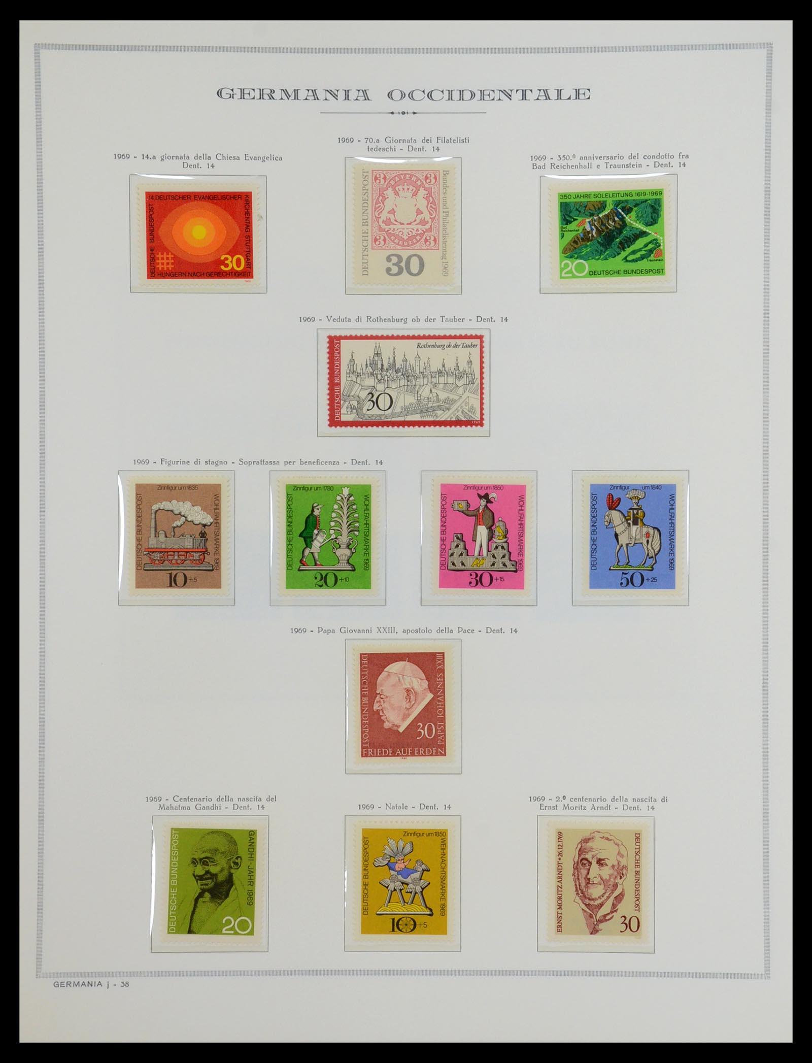 36470 041 - Stamp collection 36470 Bundespost 1949-1969.