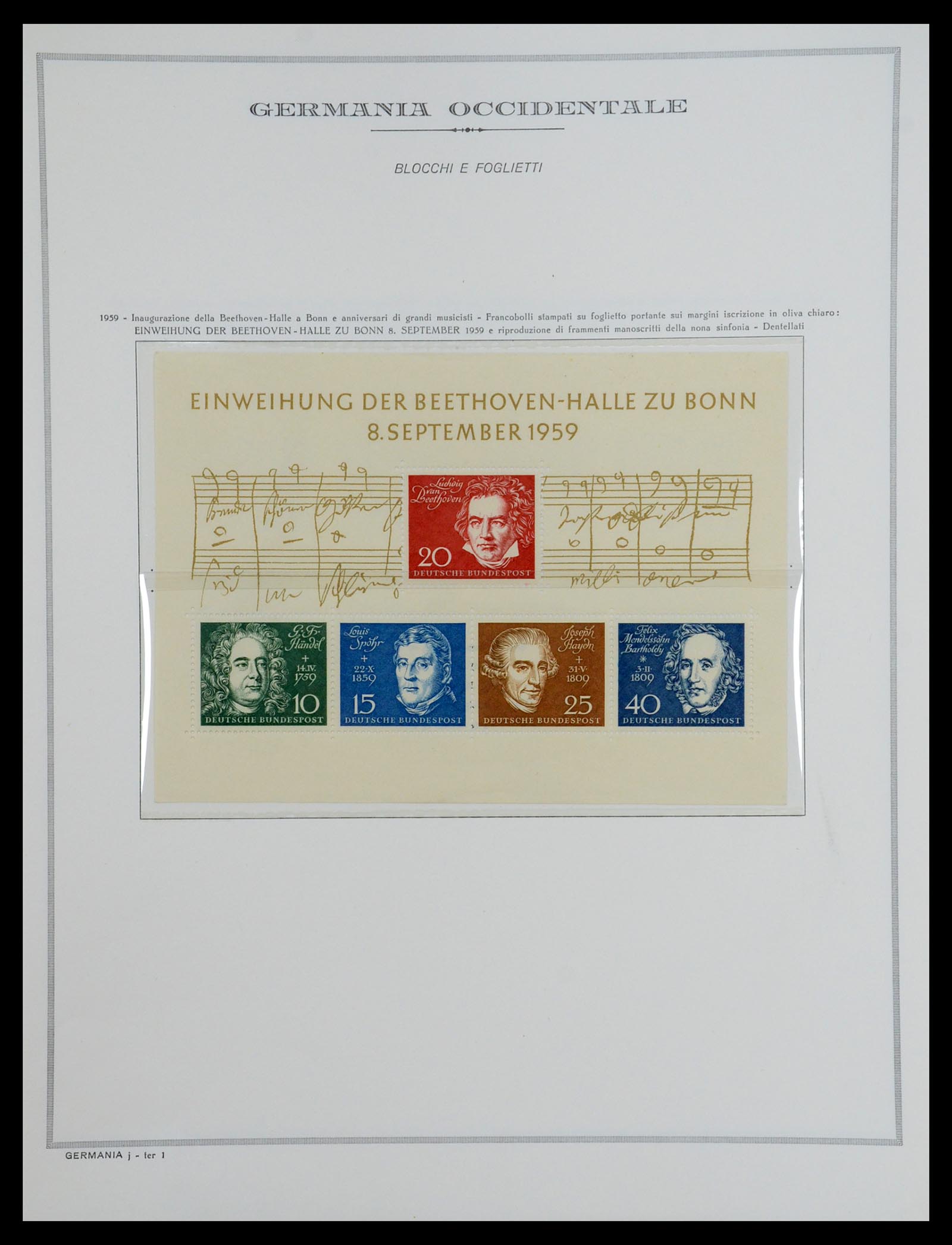 36470 042 - Postzegelverzameling 36470 Bundespost 1949-1969.