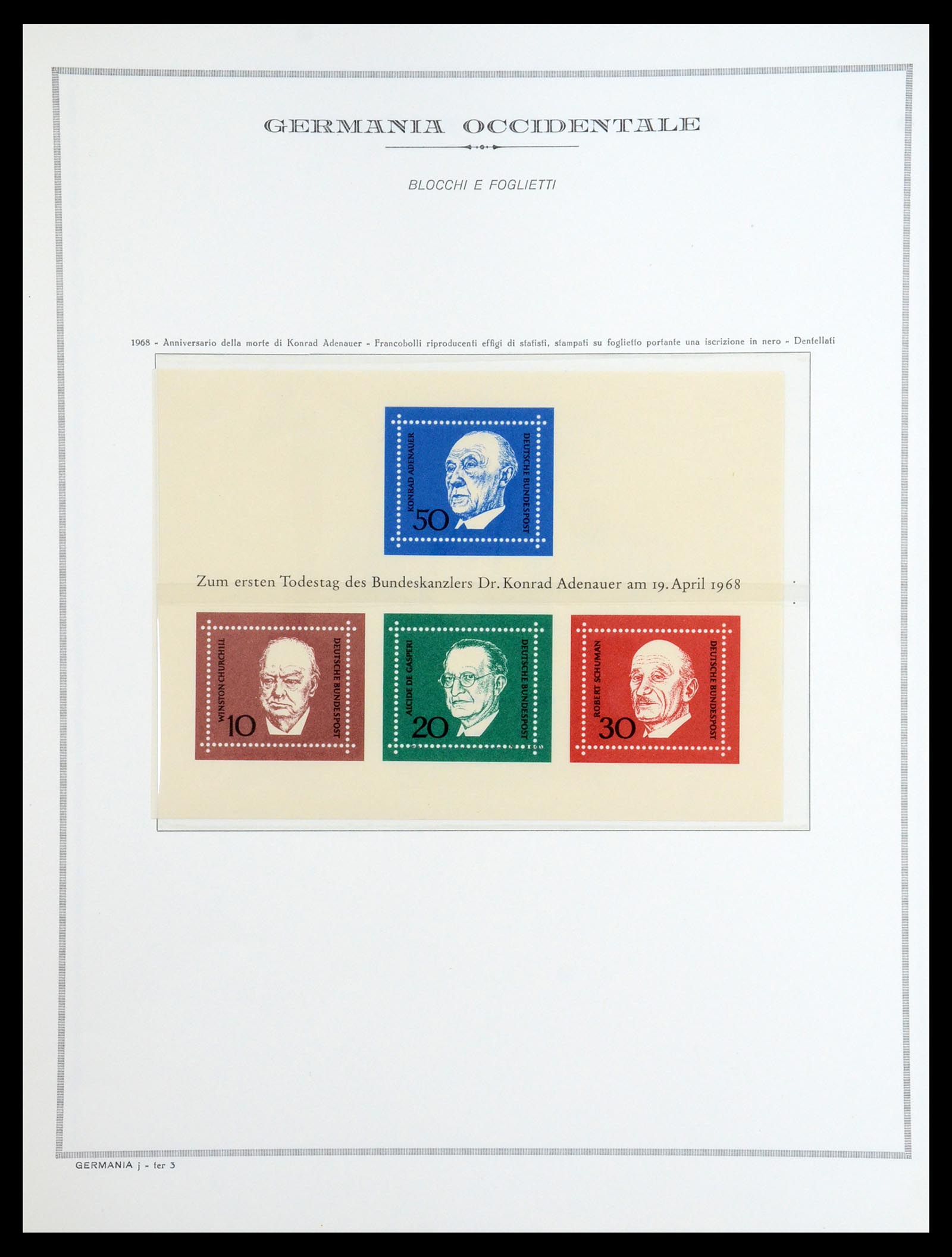 36470 044 - Postzegelverzameling 36470 Bundespost 1949-1969.