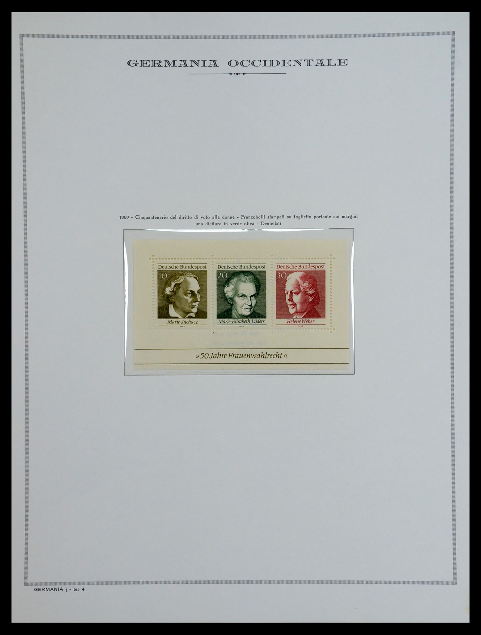 36470 045 - Postzegelverzameling 36470 Bundespost 1949-1969.