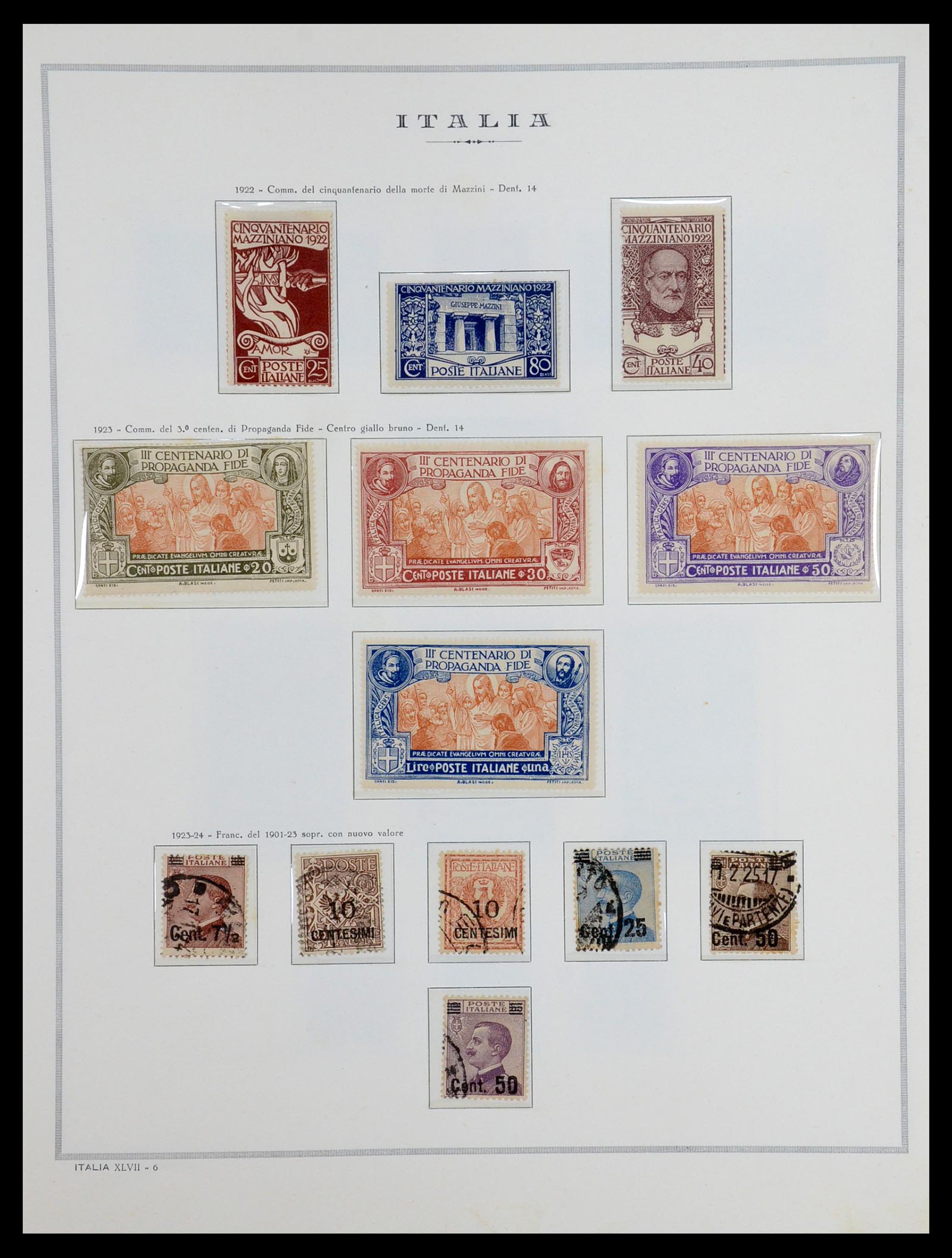 36471 007 - Postzegelverzameling 36471 Italië 1861-1976.
