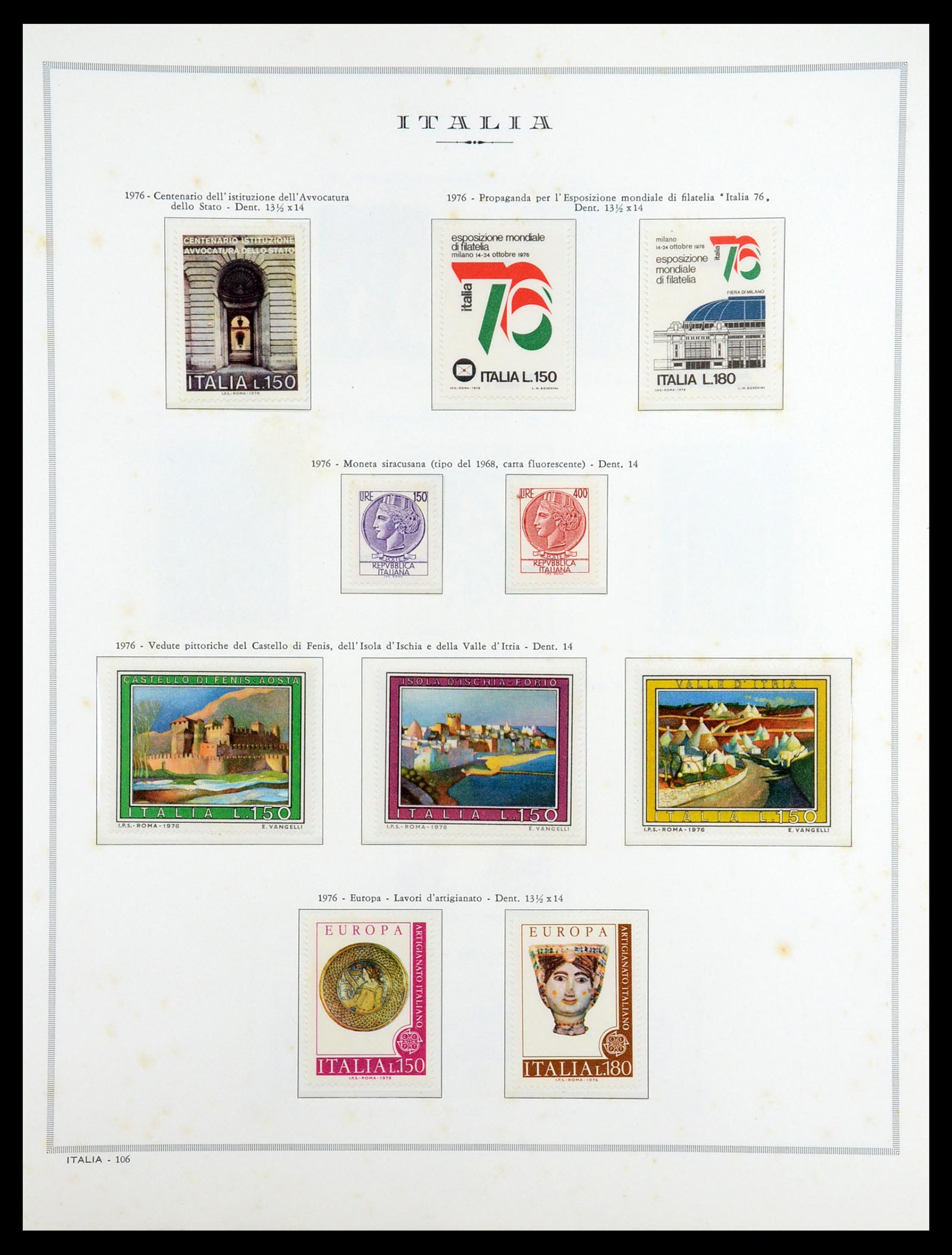 36471 116 - Stamp collection 36471 Italy 1861-1976.
