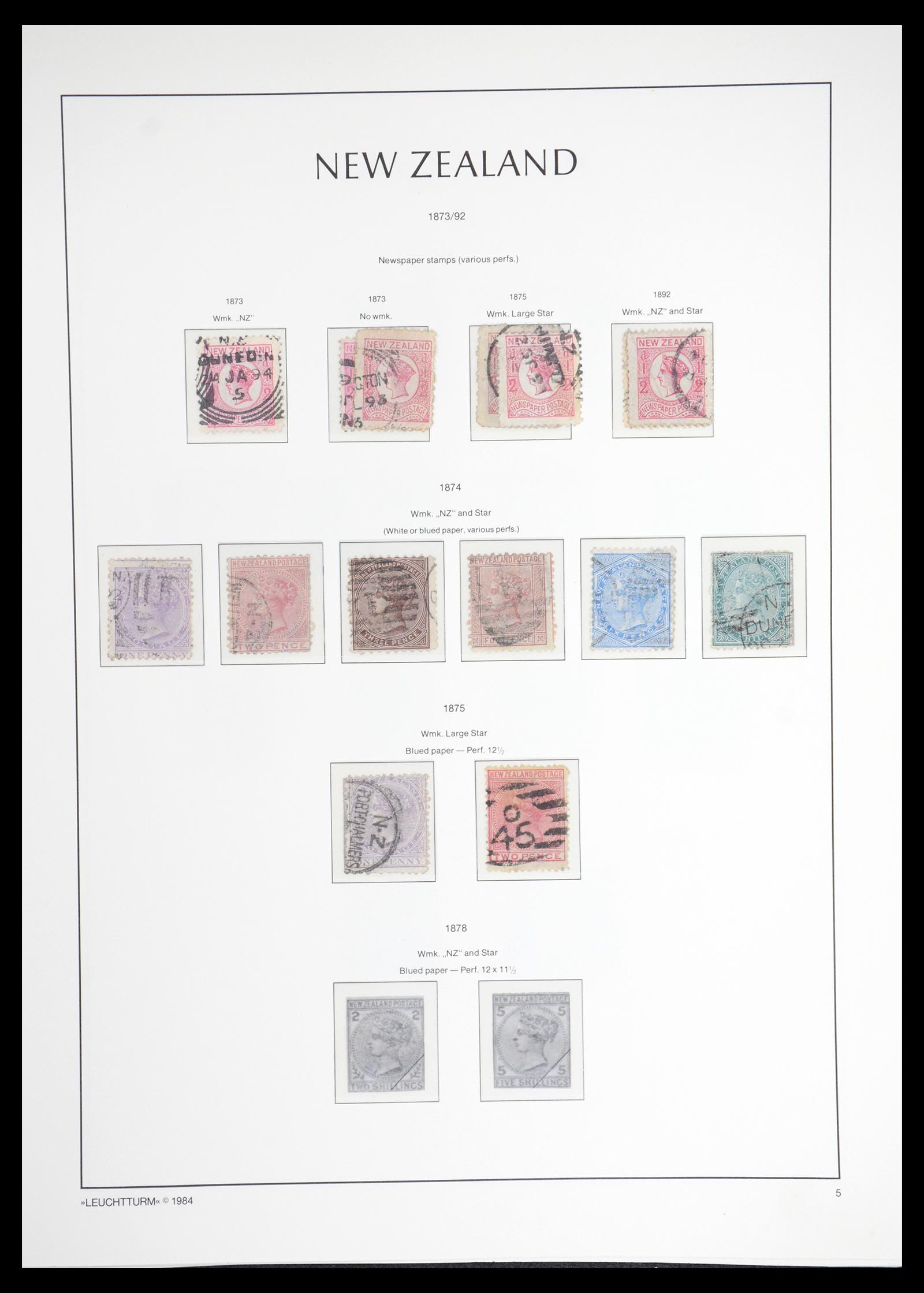 36478 005 - Postzegelverzameling 36478 Nieuw Zeeland 1855-2009.