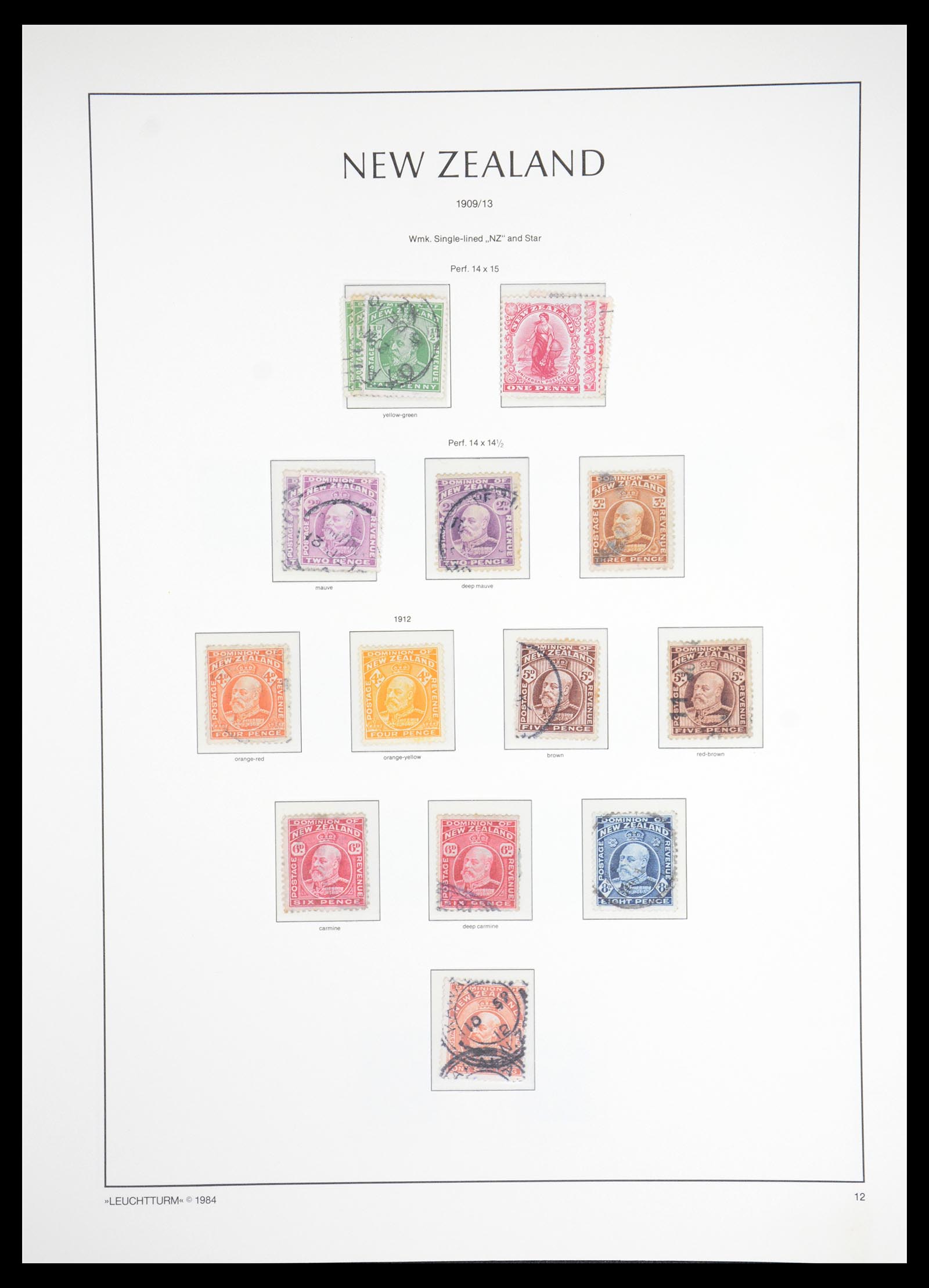 36478 012 - Postzegelverzameling 36478 Nieuw Zeeland 1855-2009.