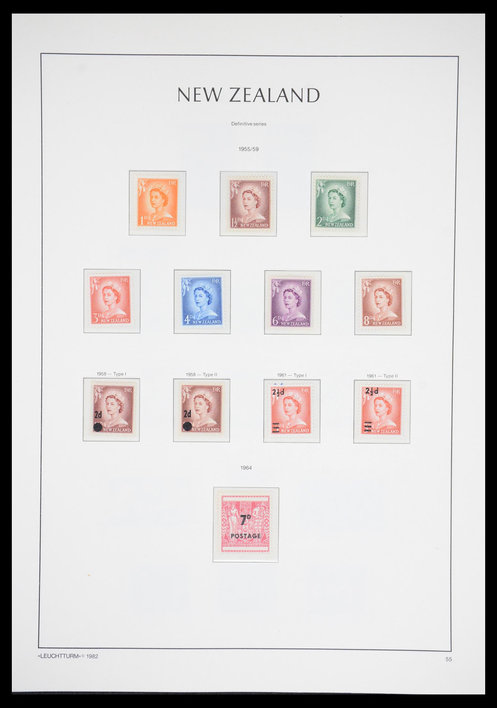 36478 036 - Postzegelverzameling 36478 Nieuw Zeeland 1855-2009.