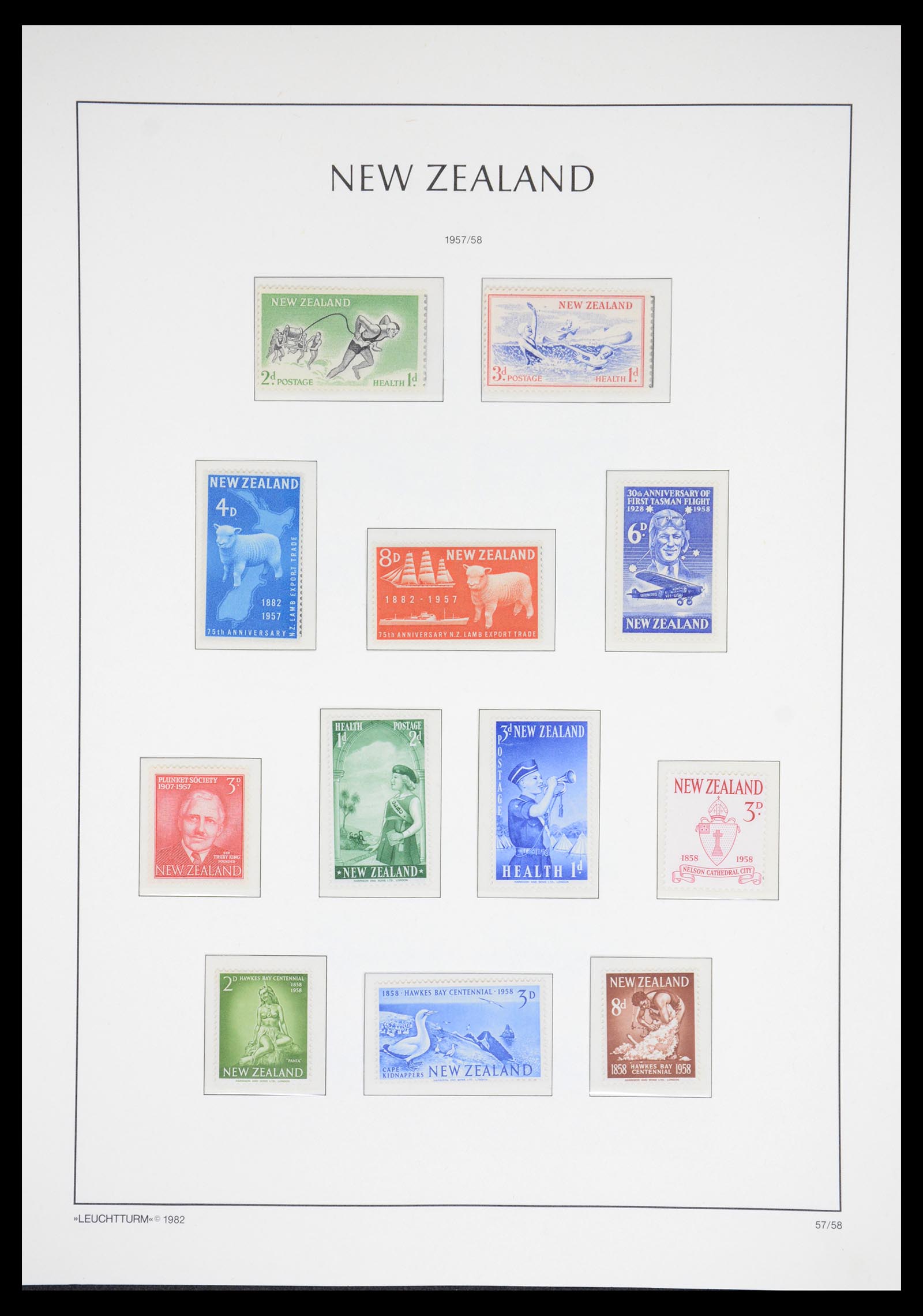 36478 038 - Postzegelverzameling 36478 Nieuw Zeeland 1855-2009.