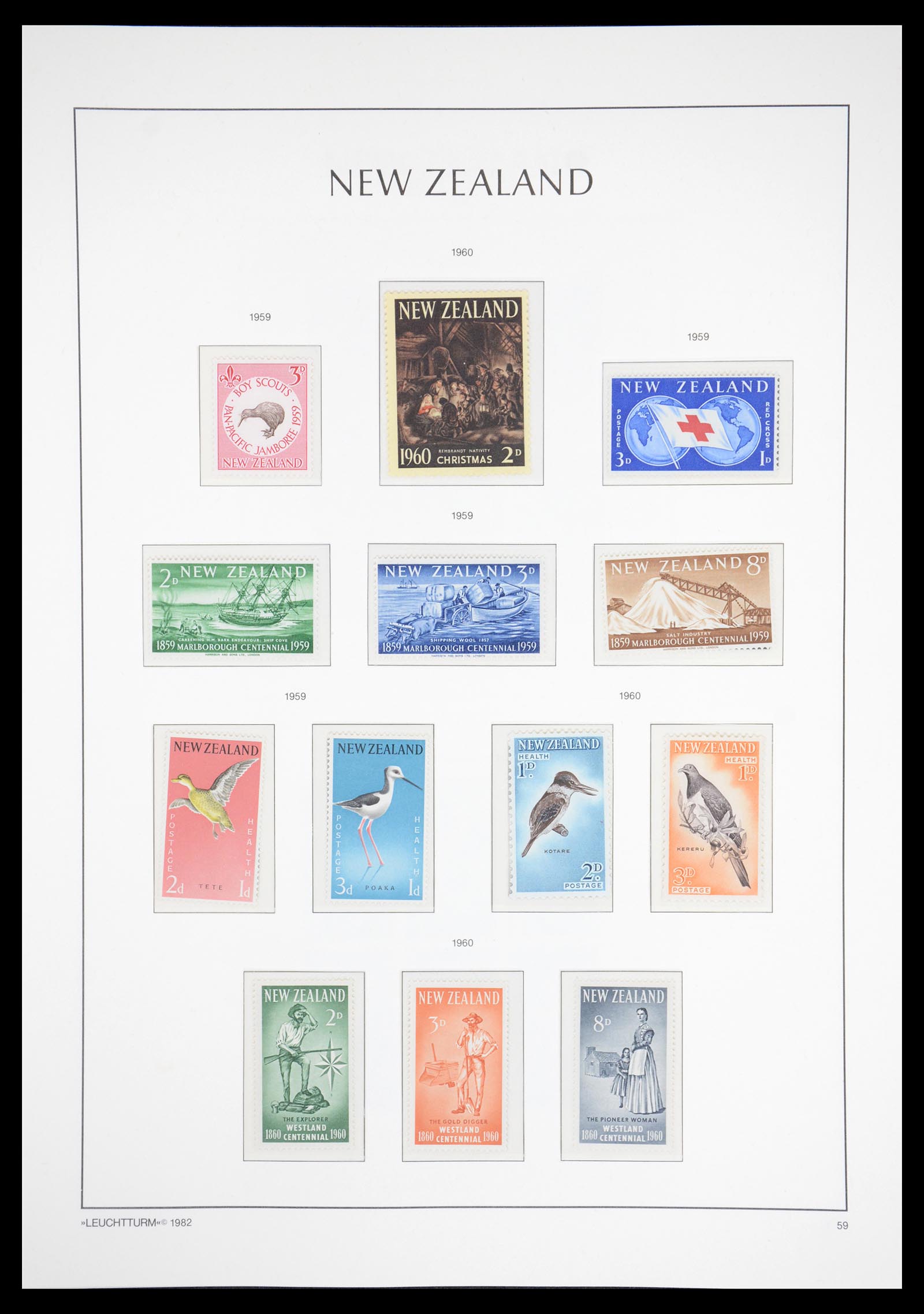 36478 041 - Postzegelverzameling 36478 Nieuw Zeeland 1855-2009.