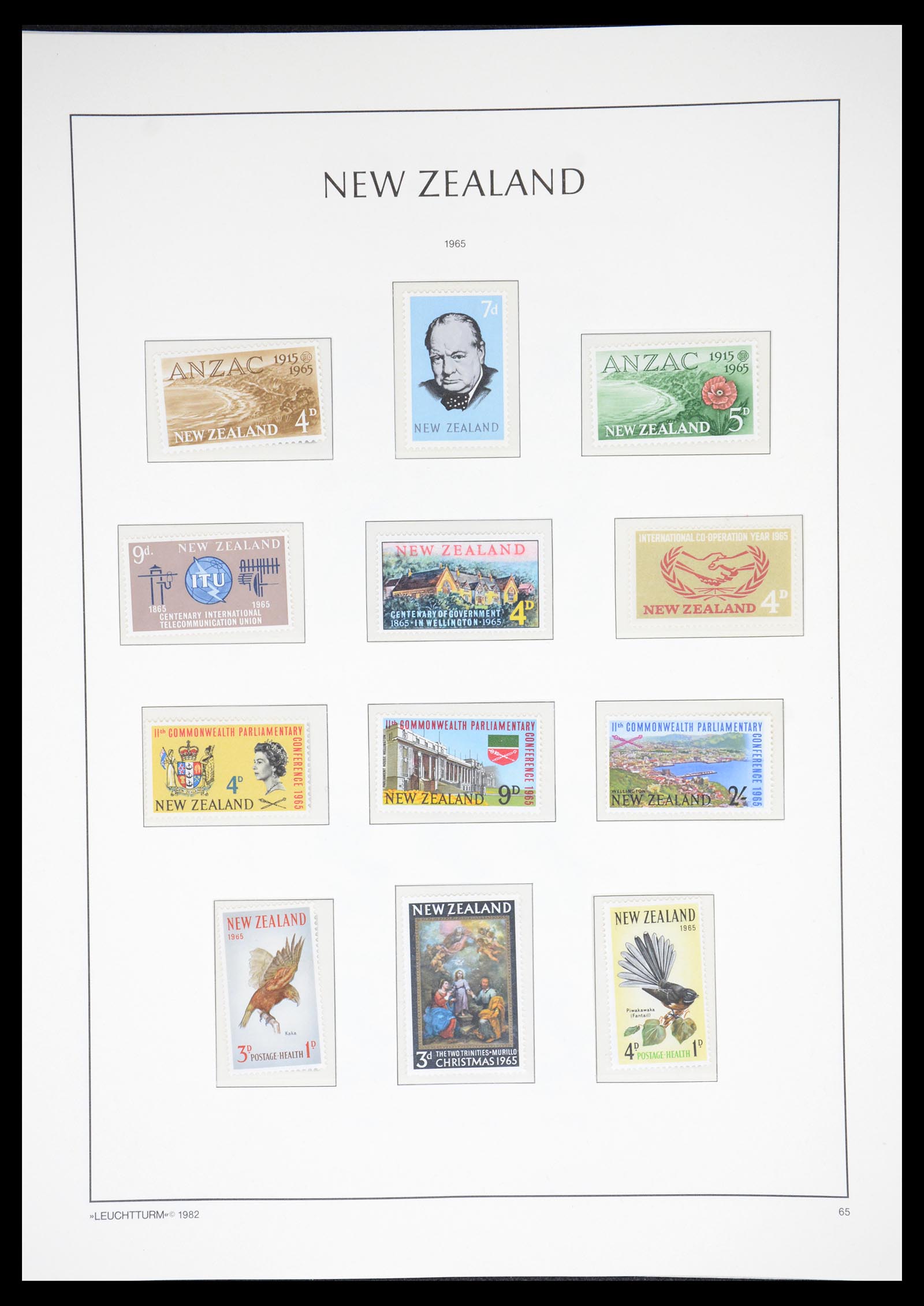 36478 053 - Postzegelverzameling 36478 Nieuw Zeeland 1855-2009.