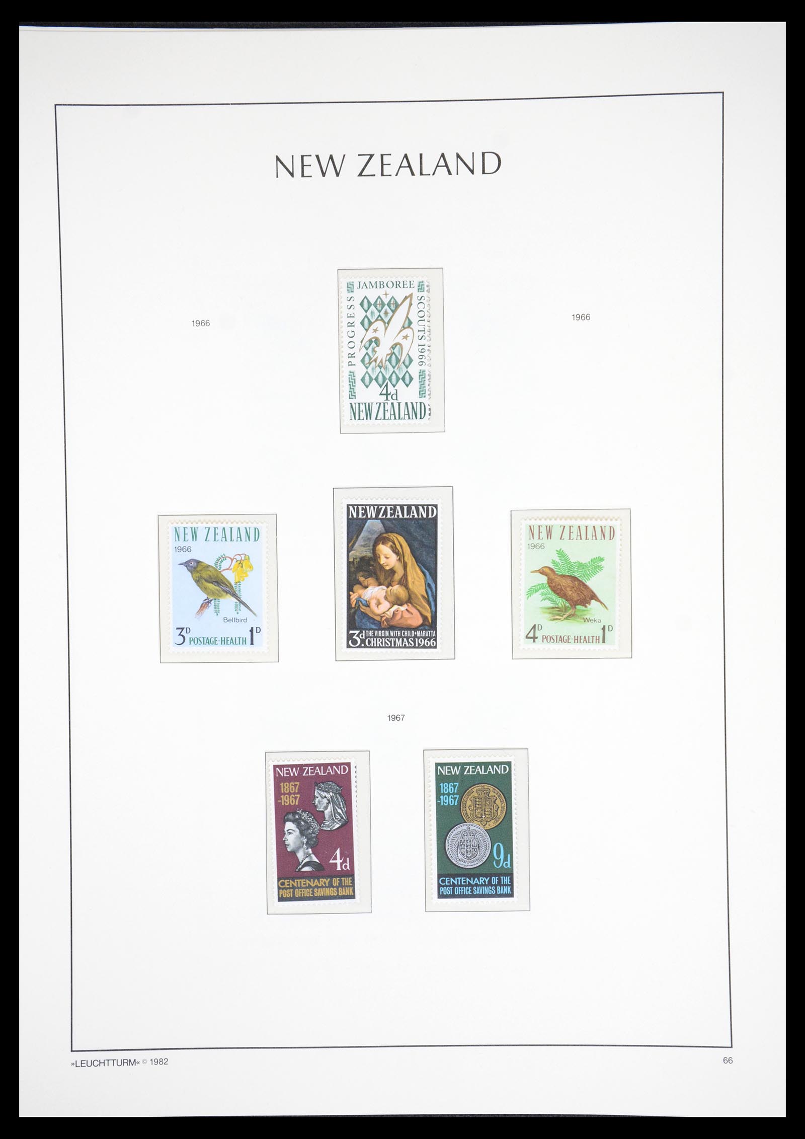 36478 055 - Postzegelverzameling 36478 Nieuw Zeeland 1855-2009.