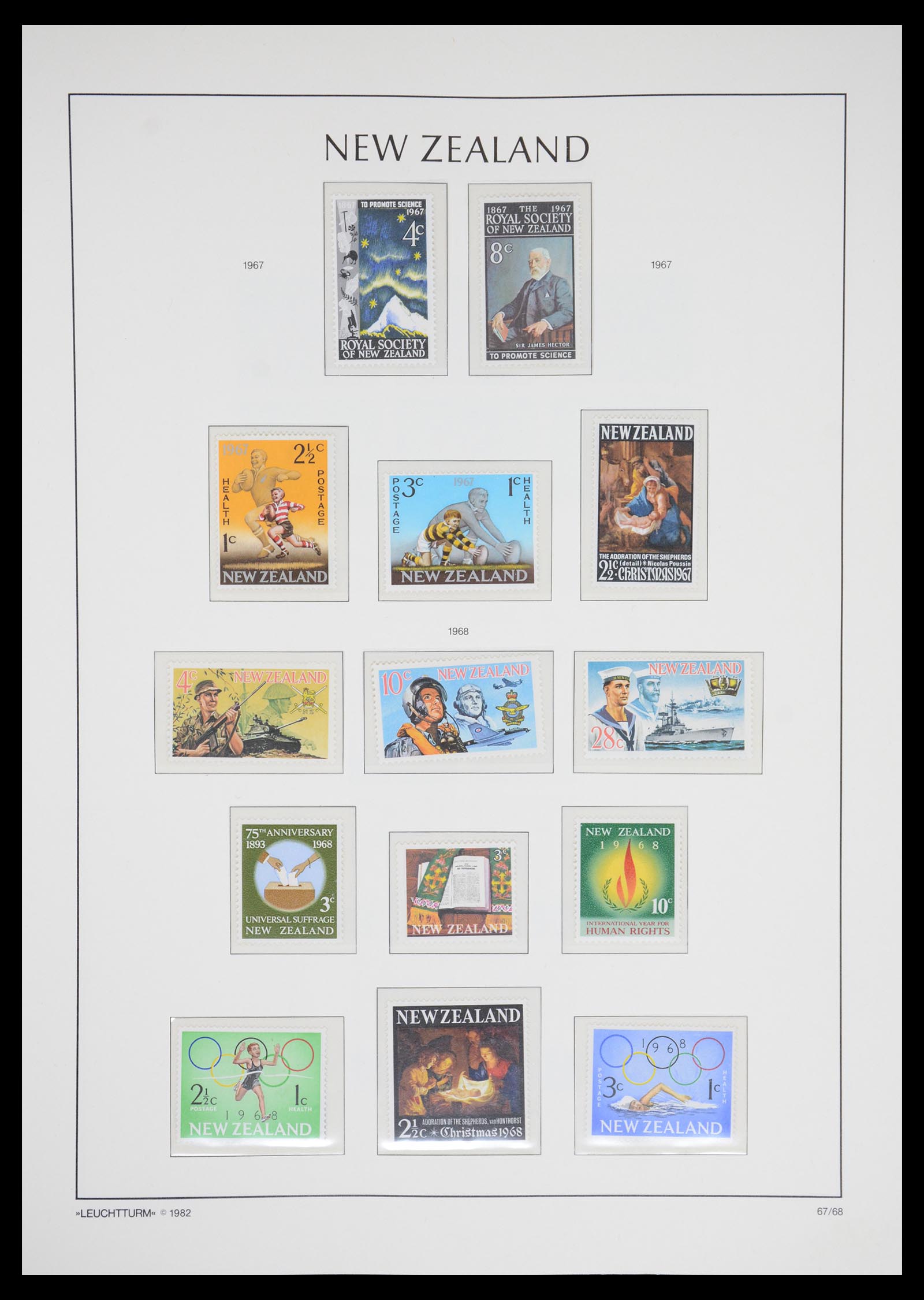 36478 076 - Postzegelverzameling 36478 Nieuw Zeeland 1855-2009.