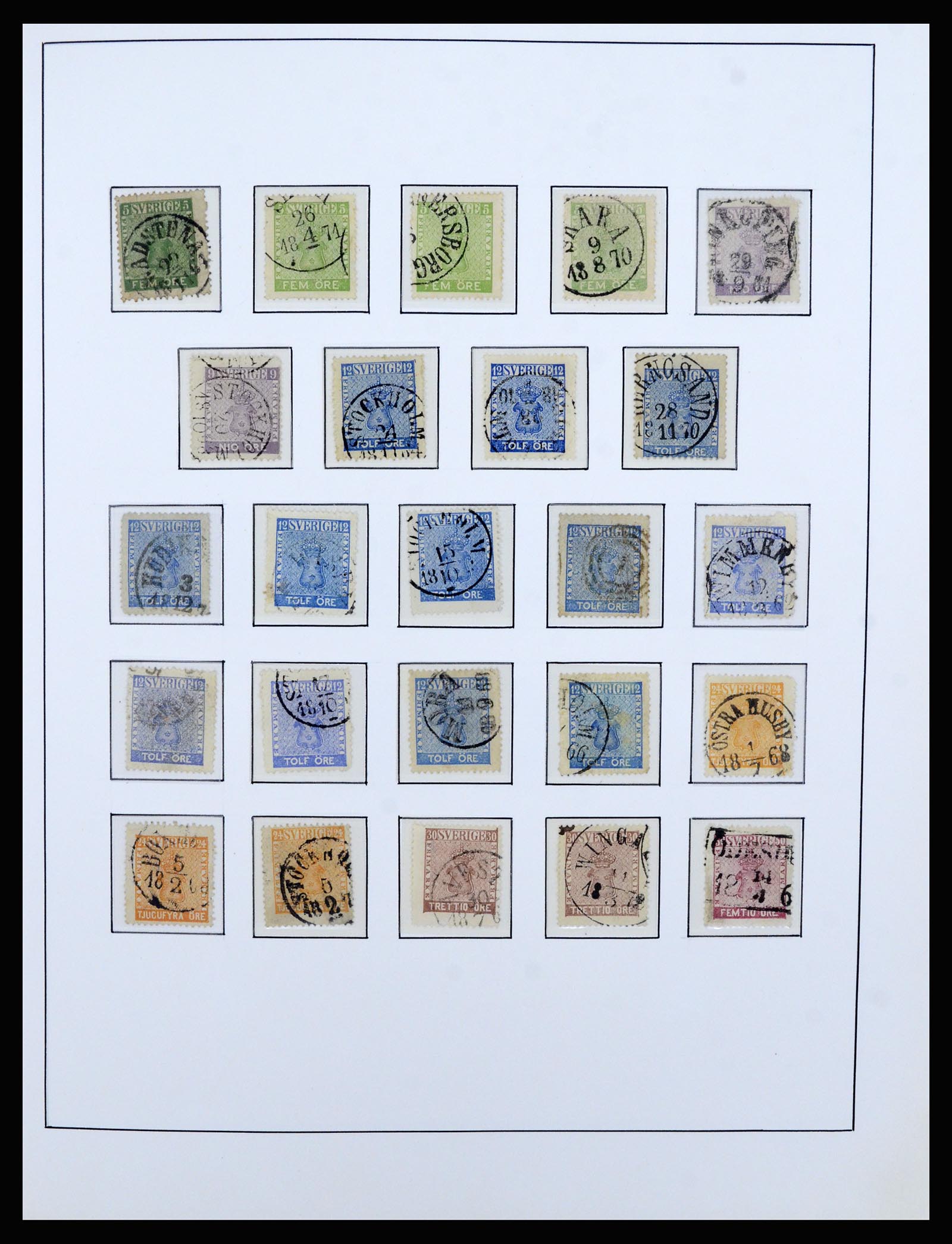 36482 003 - Postzegelverzameling 36482 Zweden 1855-1975.