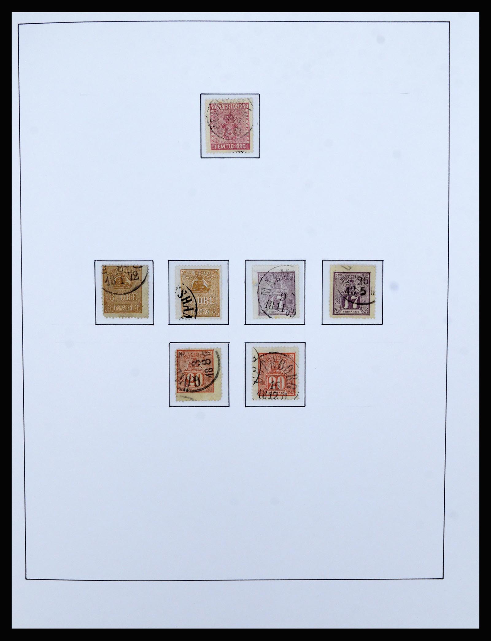36482 004 - Postzegelverzameling 36482 Zweden 1855-1975.