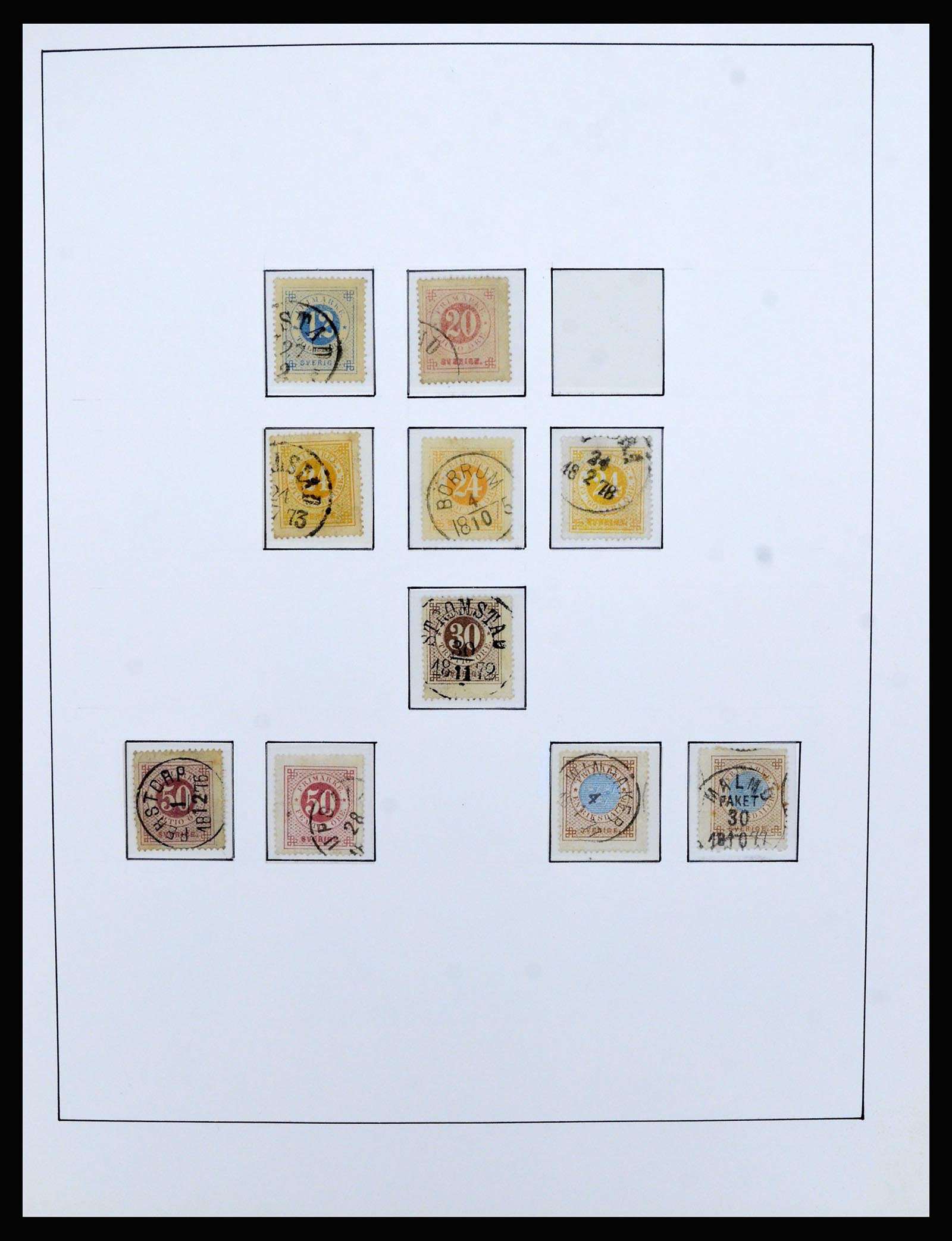 36482 007 - Postzegelverzameling 36482 Zweden 1855-1975.