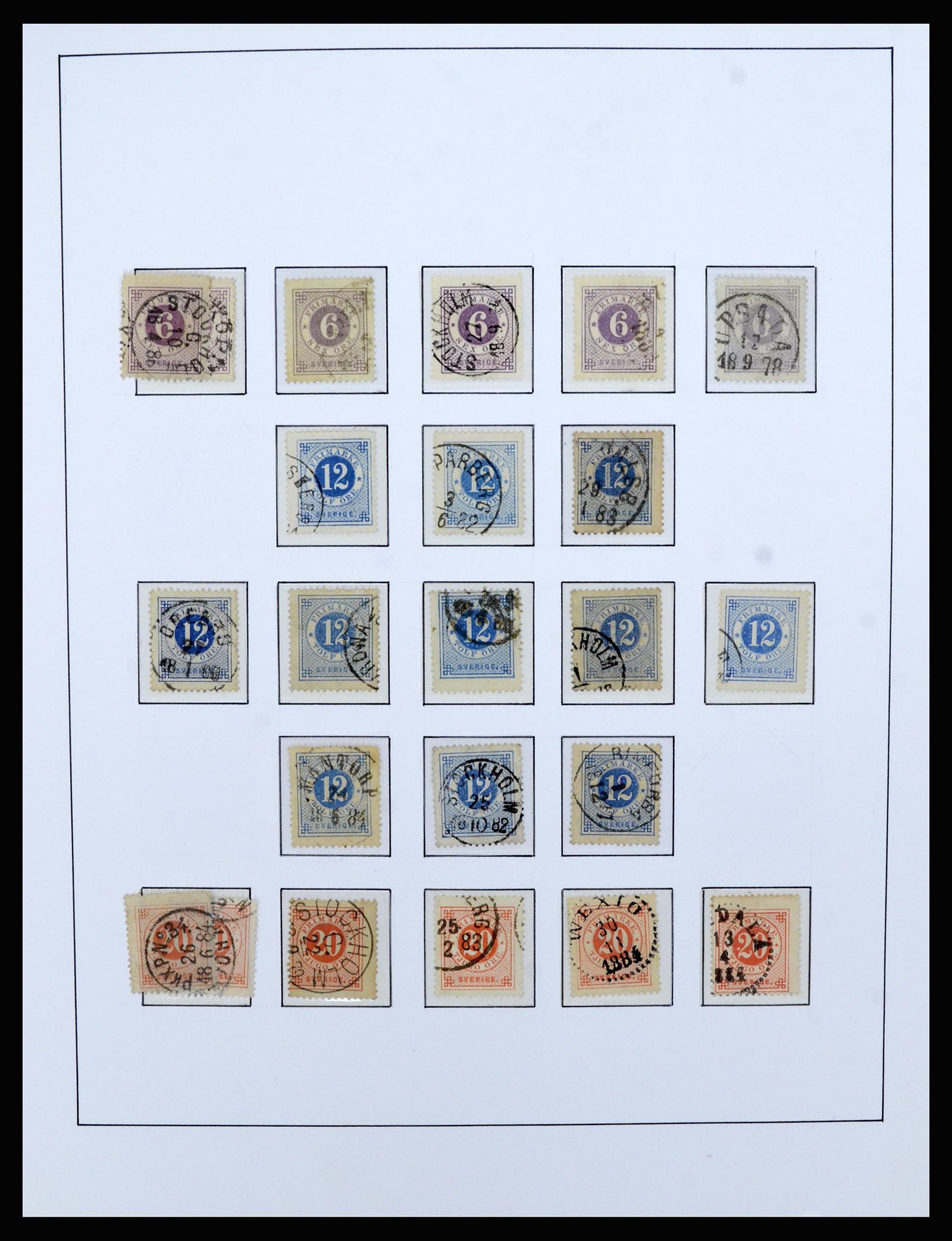 36482 009 - Postzegelverzameling 36482 Zweden 1855-1975.