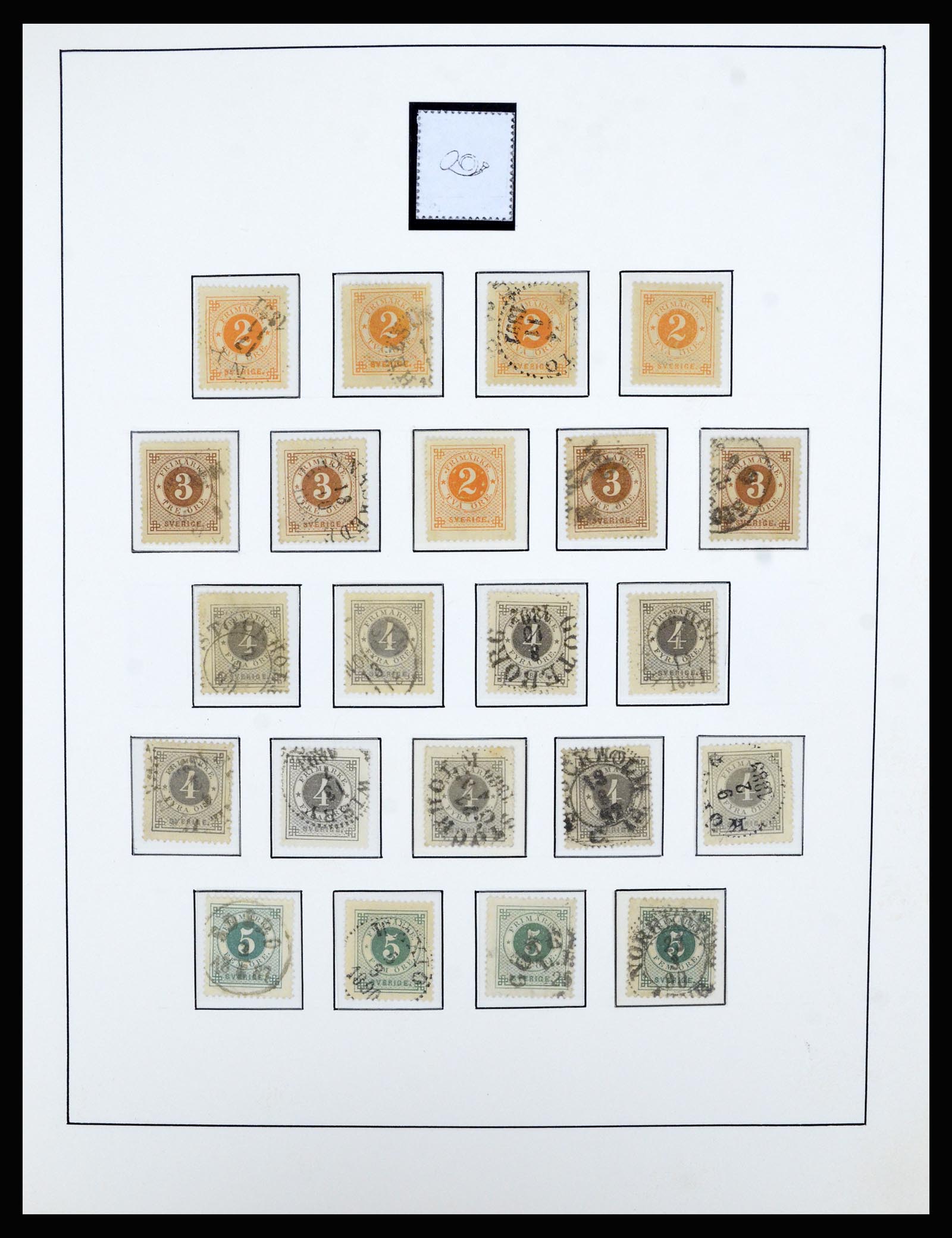 36482 014 - Postzegelverzameling 36482 Zweden 1855-1975.