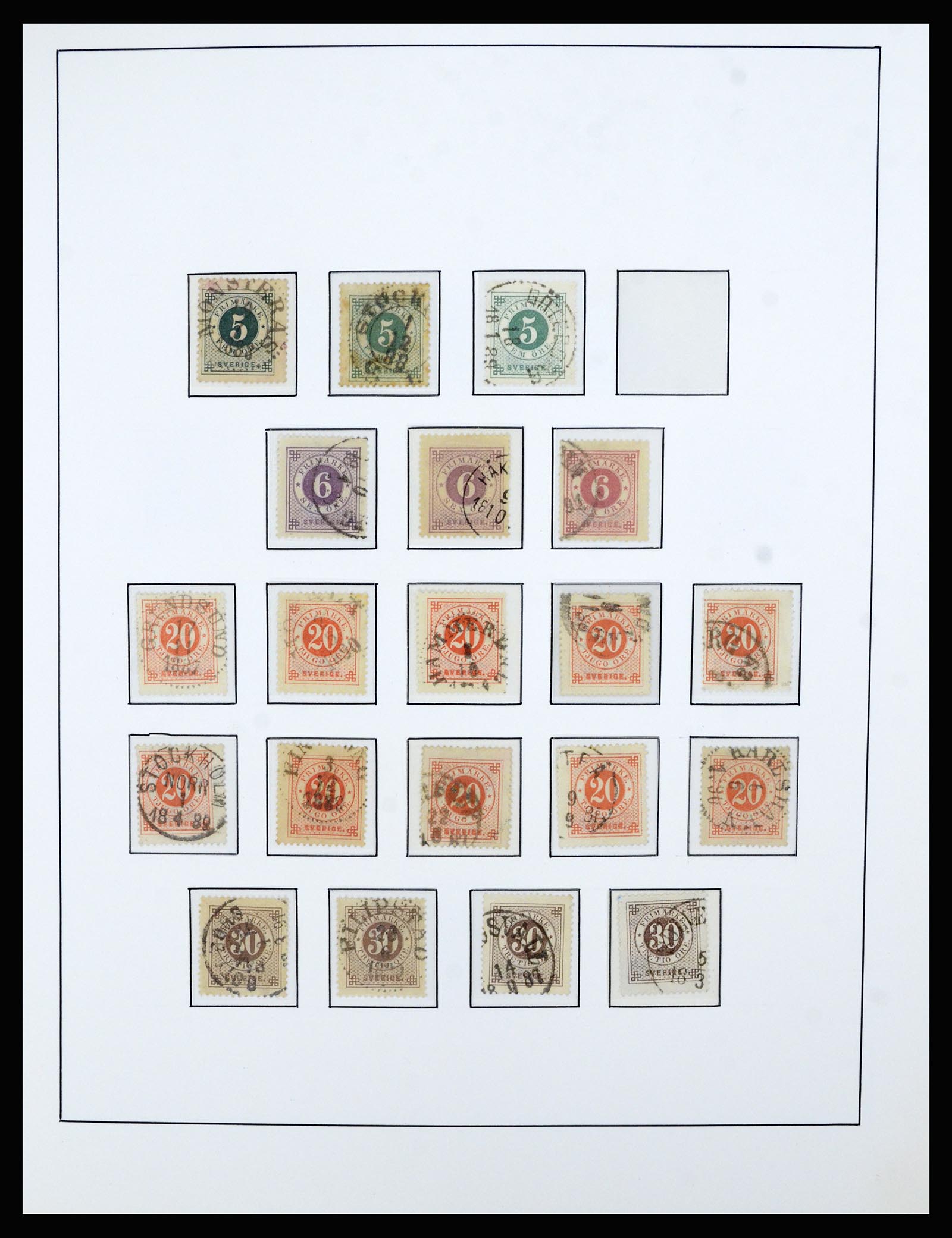 36482 015 - Stamp collection 36482 Sweden 1855-1975.