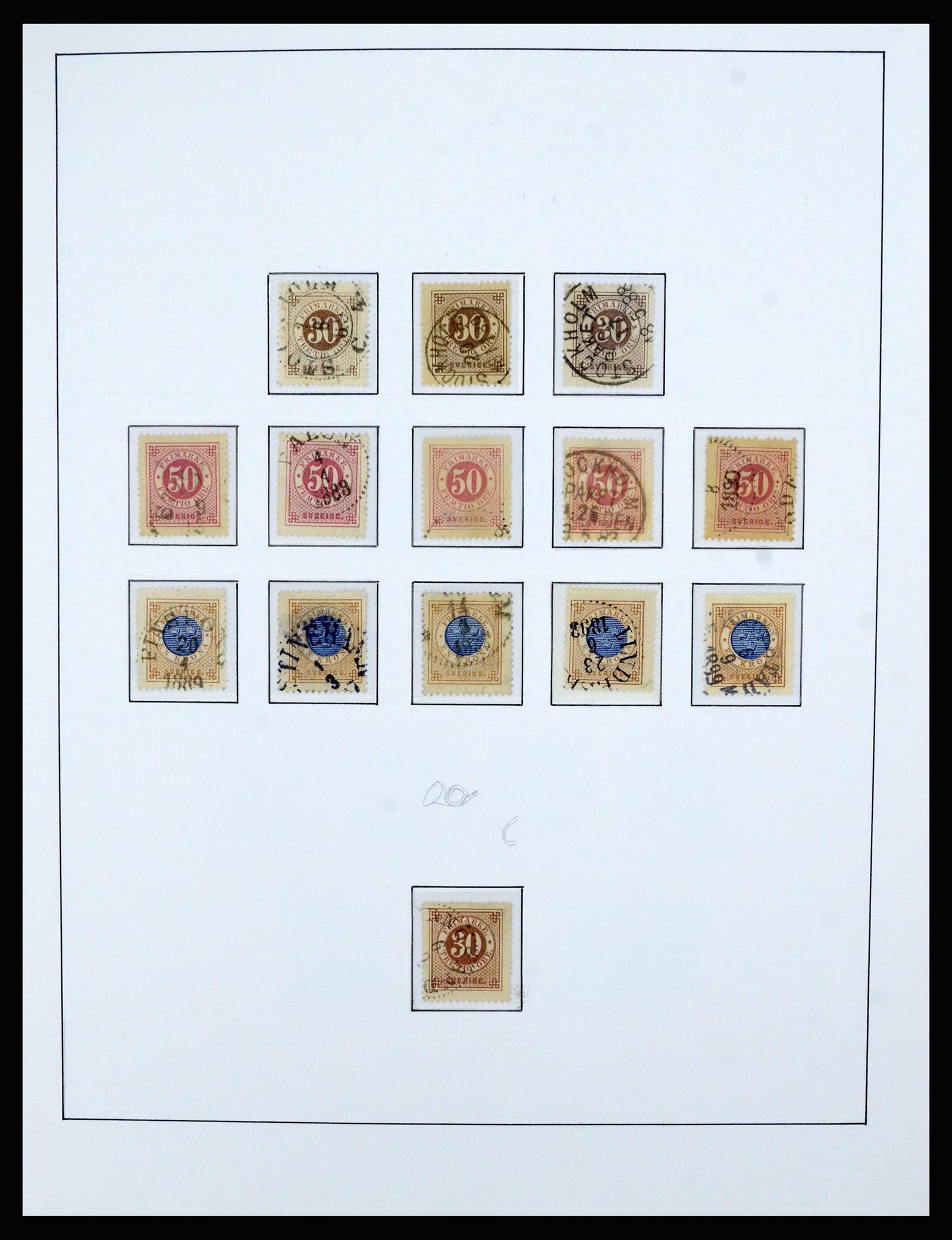36482 016 - Postzegelverzameling 36482 Zweden 1855-1975.