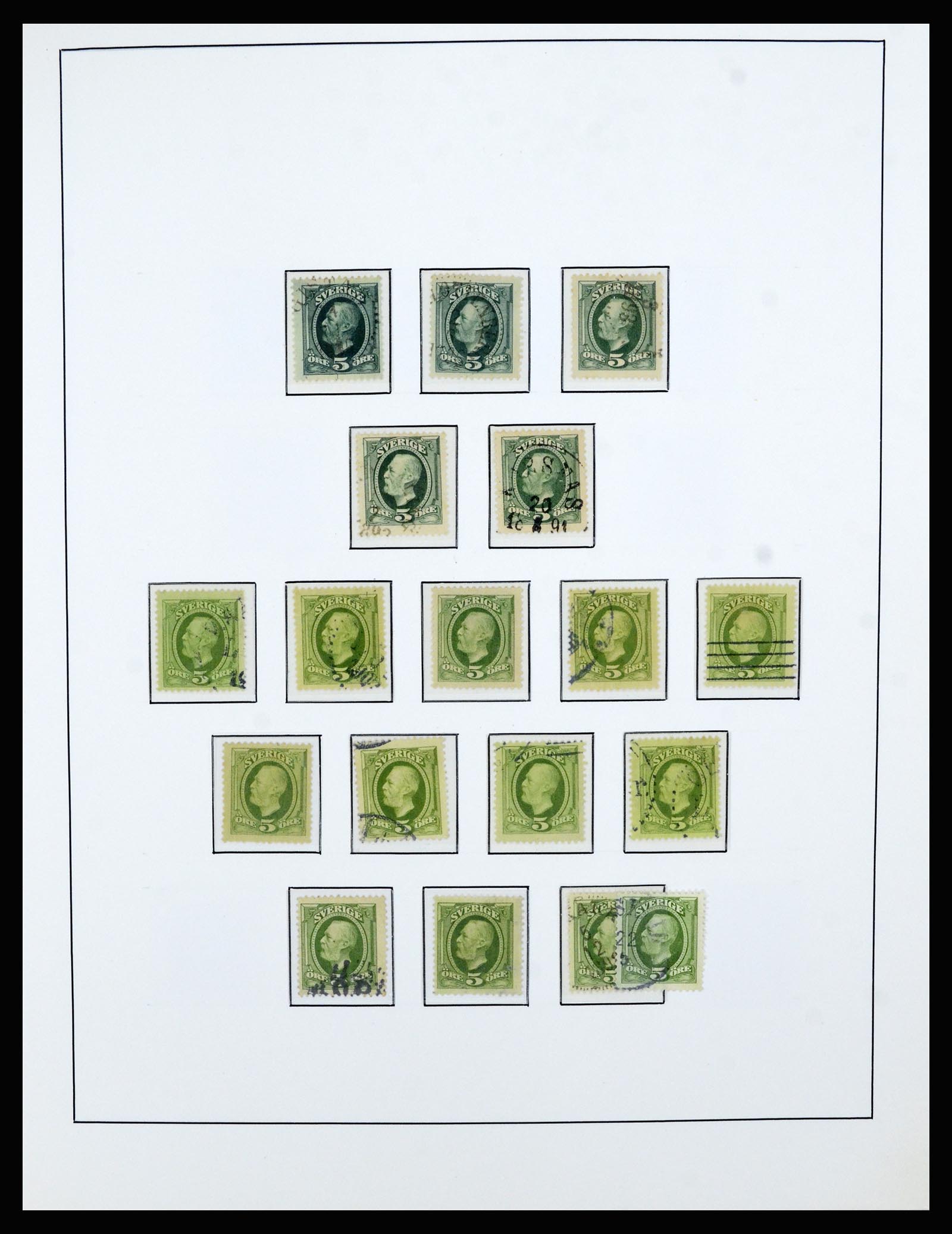 36482 017 - Postzegelverzameling 36482 Zweden 1855-1975.