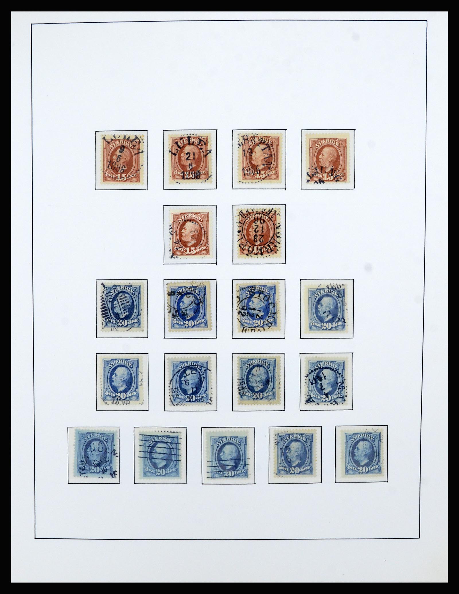 36482 019 - Postzegelverzameling 36482 Zweden 1855-1975.