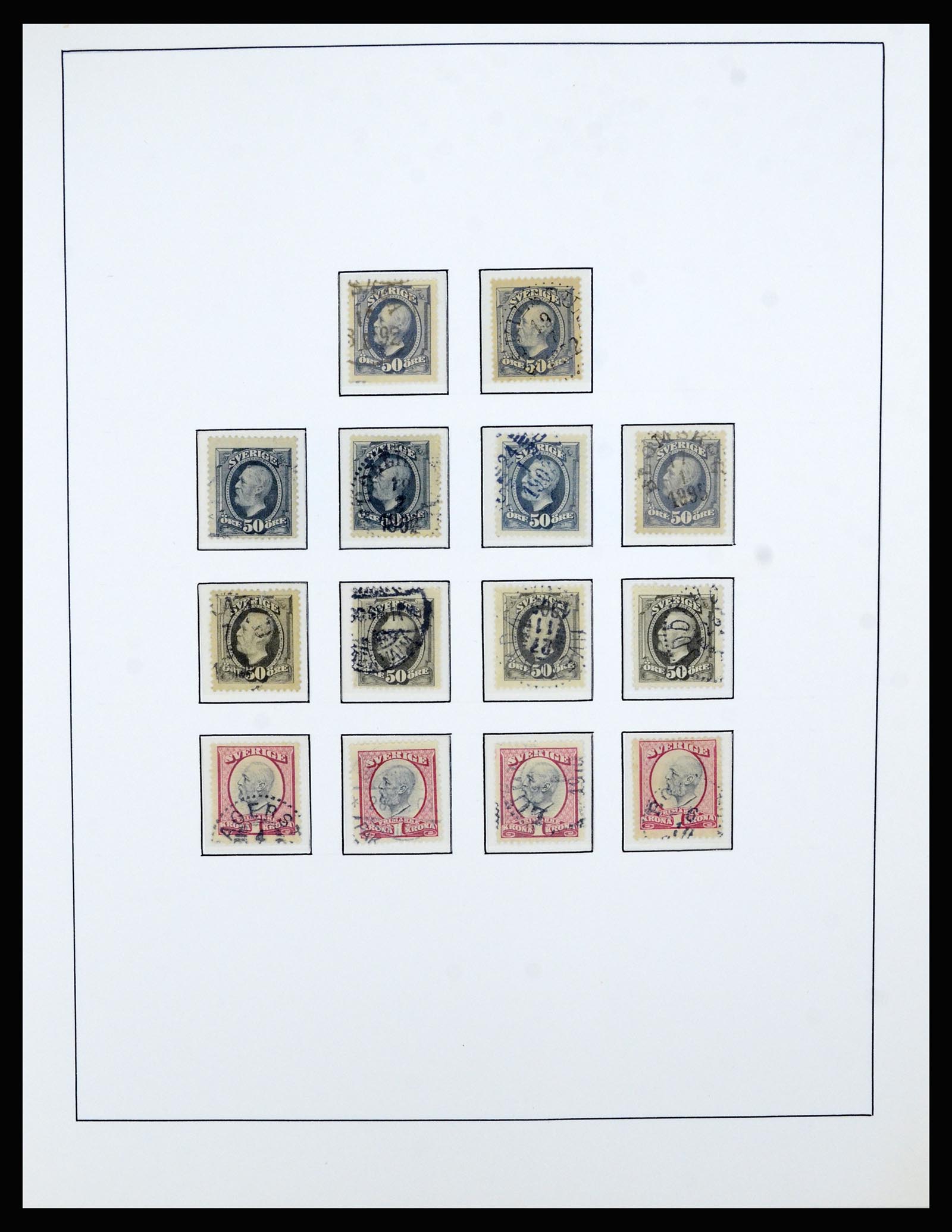 36482 021 - Postzegelverzameling 36482 Zweden 1855-1975.