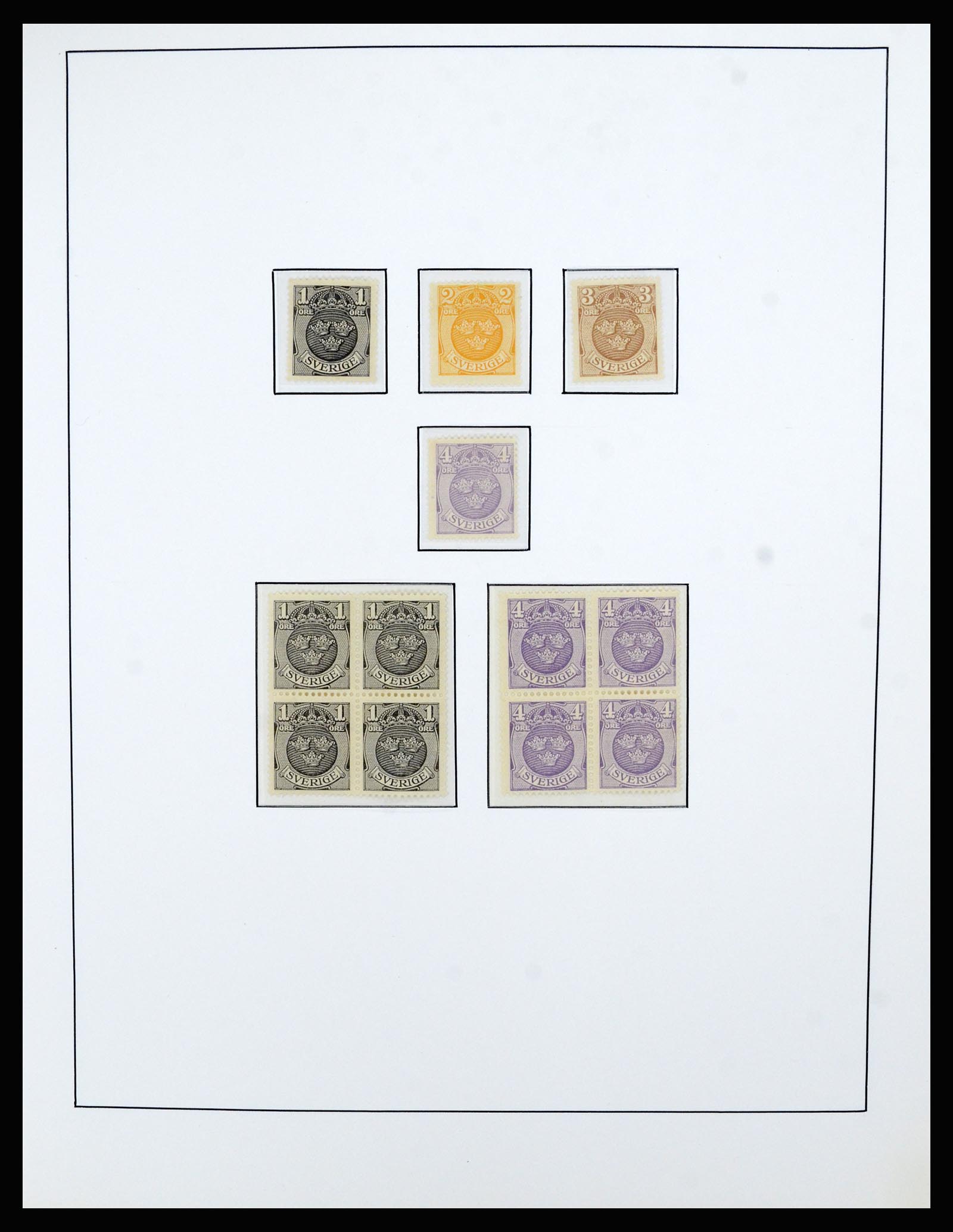 36482 026 - Postzegelverzameling 36482 Zweden 1855-1975.