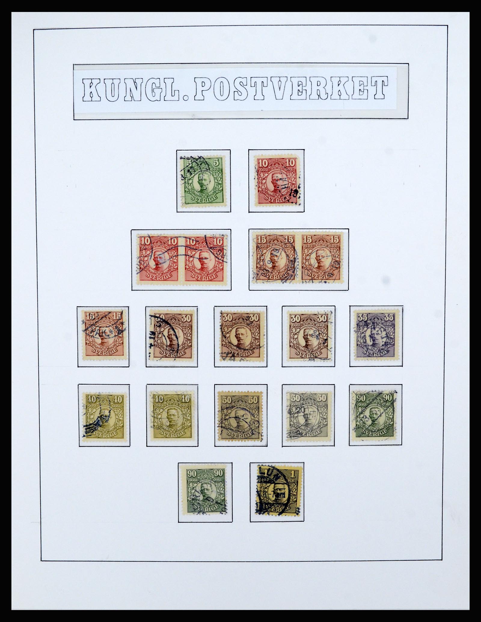 36482 032 - Postzegelverzameling 36482 Zweden 1855-1975.