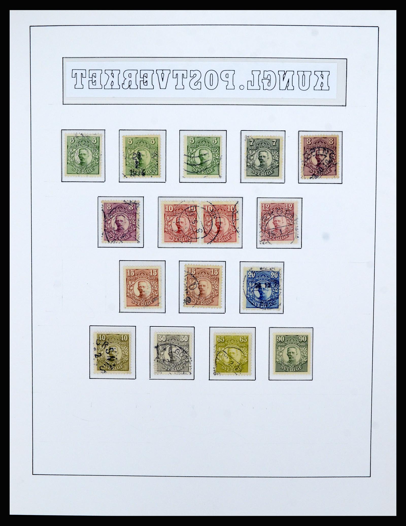 36482 034 - Postzegelverzameling 36482 Zweden 1855-1975.