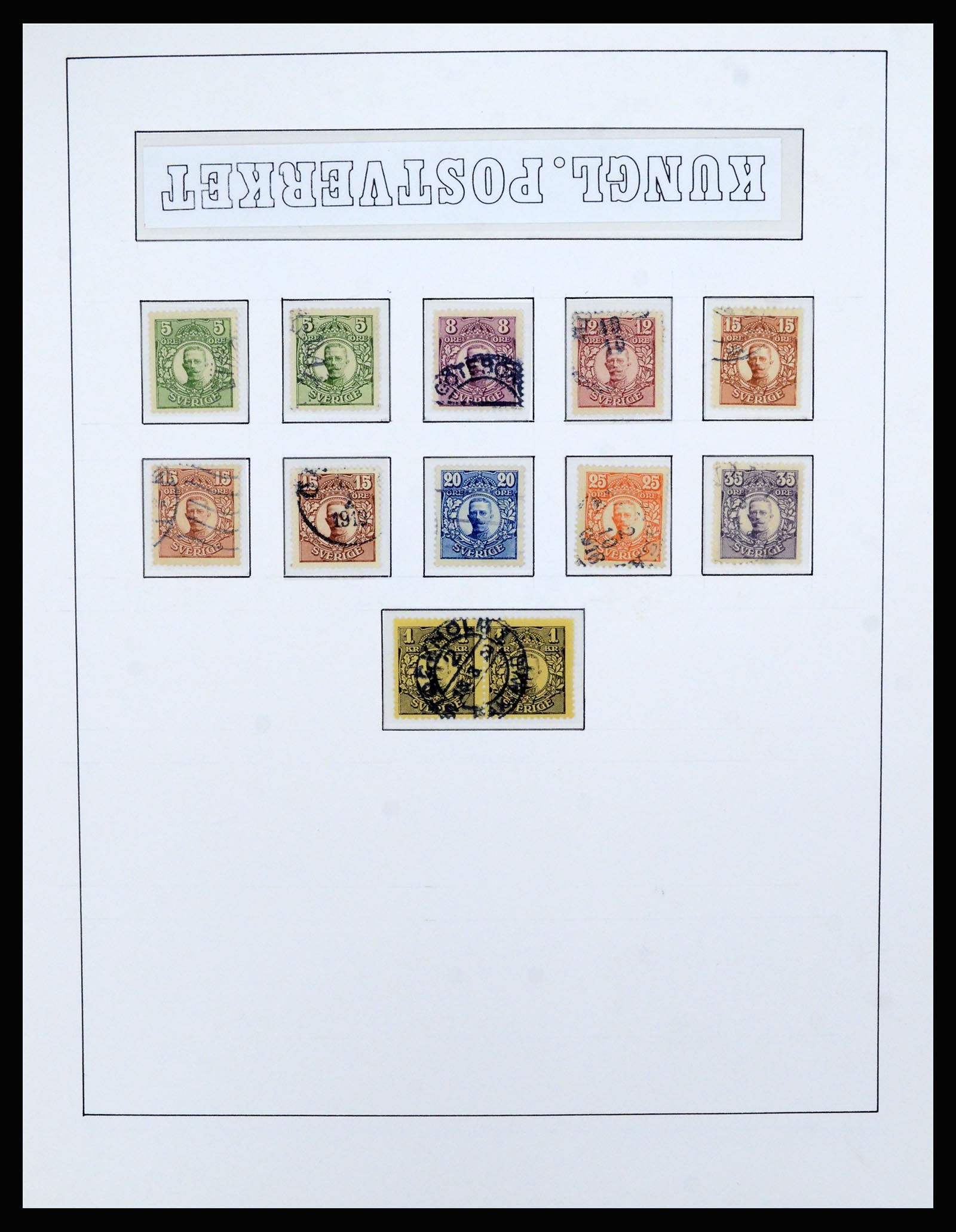 36482 035 - Postzegelverzameling 36482 Zweden 1855-1975.