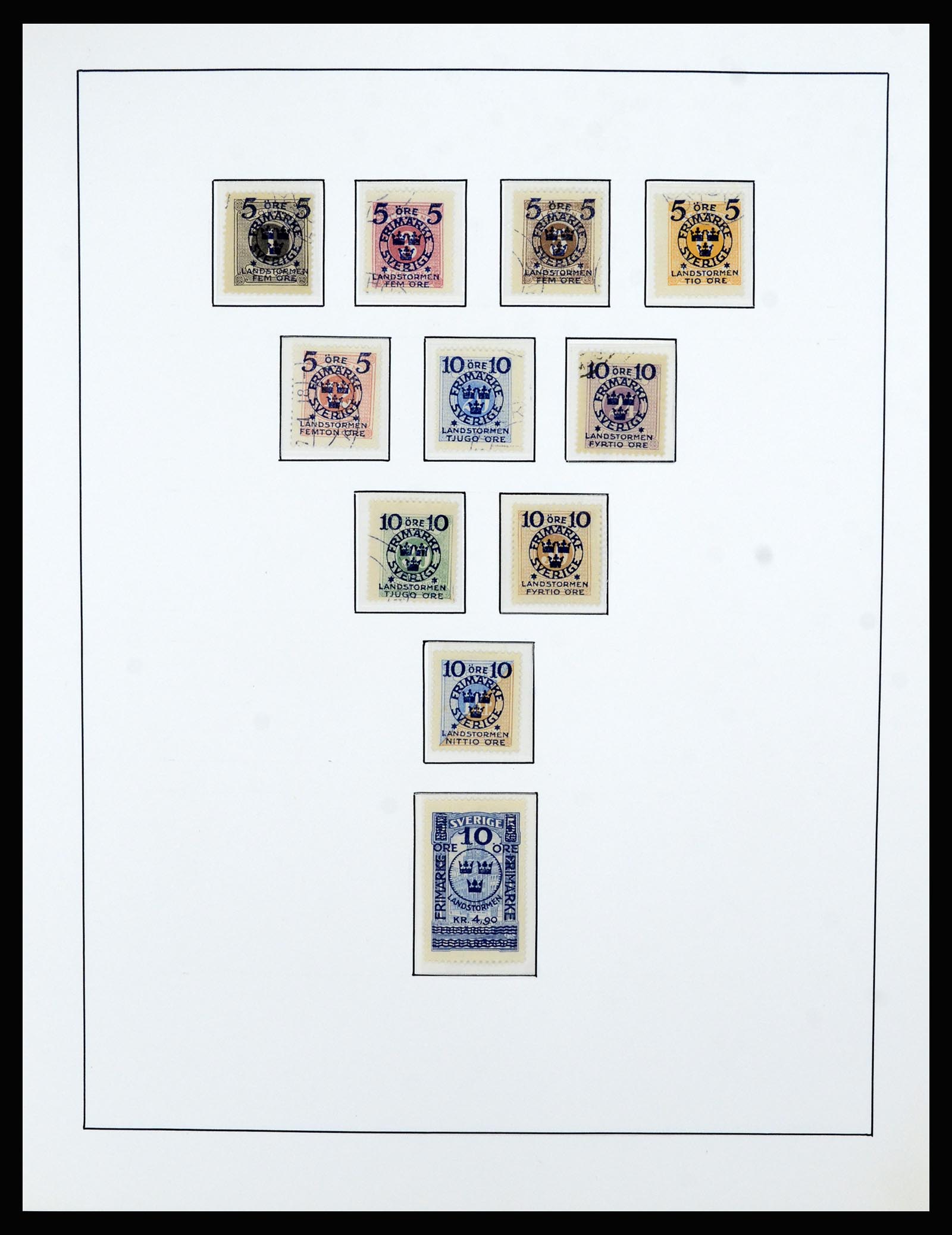 36482 037 - Postzegelverzameling 36482 Zweden 1855-1975.