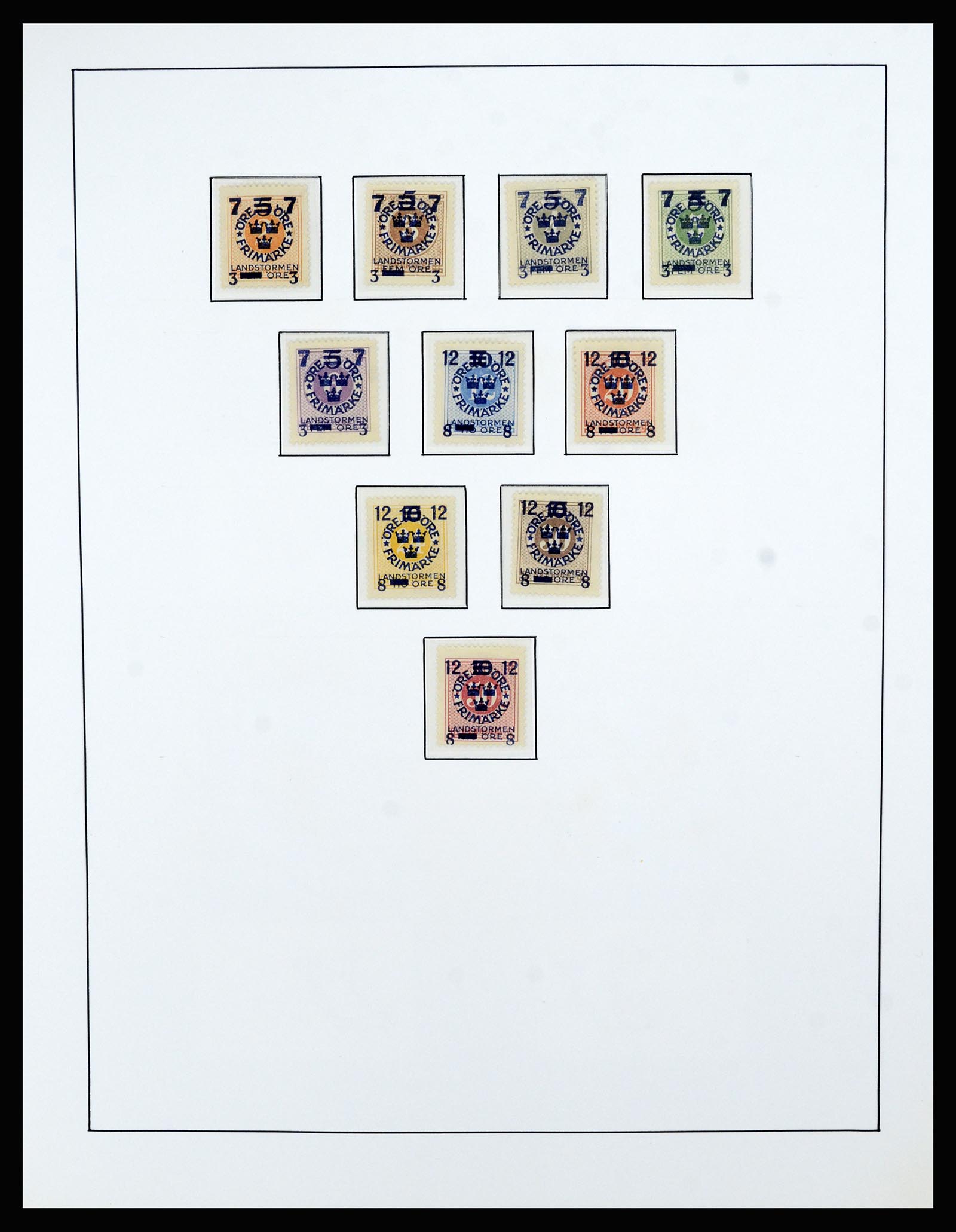 36482 038 - Postzegelverzameling 36482 Zweden 1855-1975.