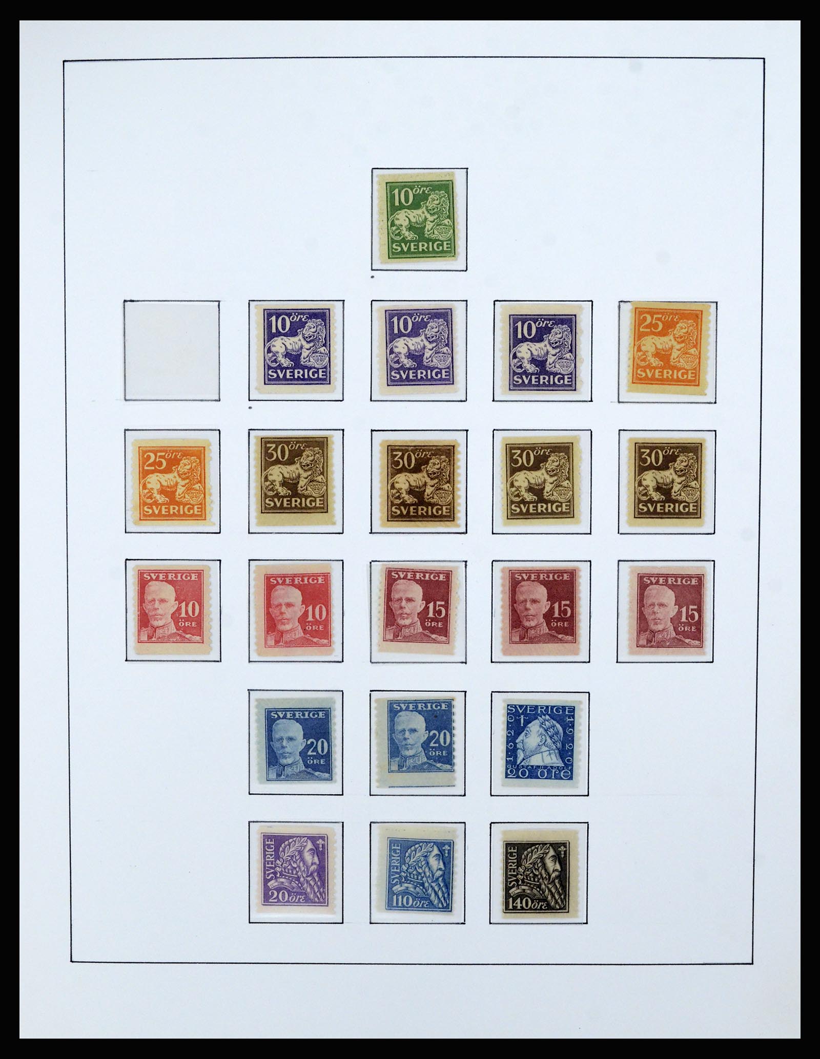 36482 040 - Postzegelverzameling 36482 Zweden 1855-1975.