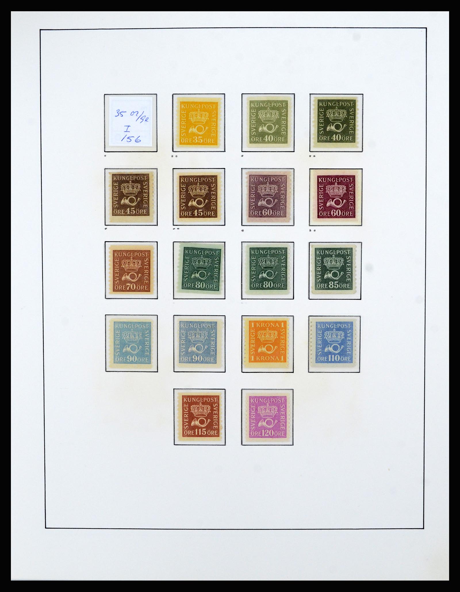 36482 041 - Postzegelverzameling 36482 Zweden 1855-1975.