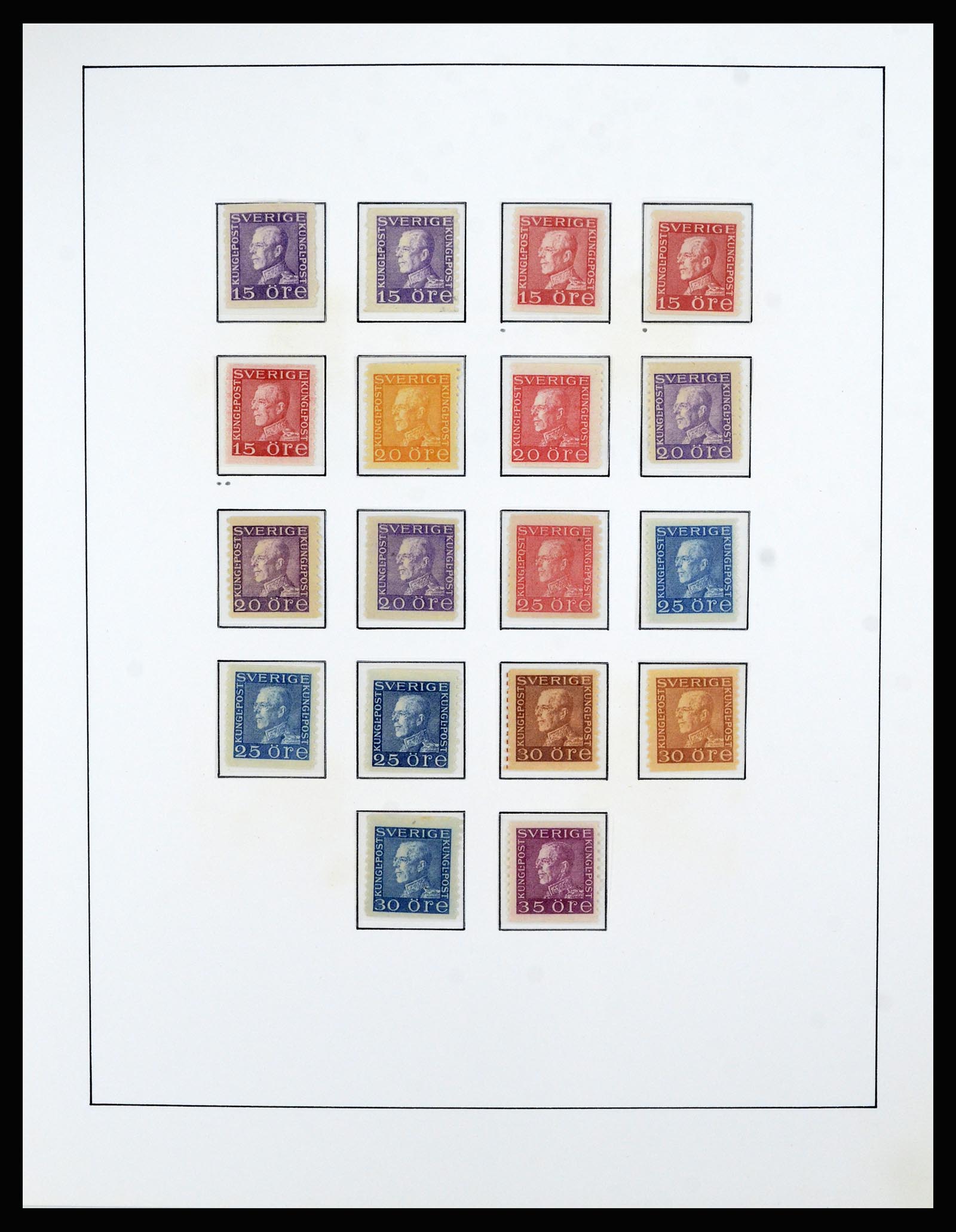 36482 043 - Postzegelverzameling 36482 Zweden 1855-1975.