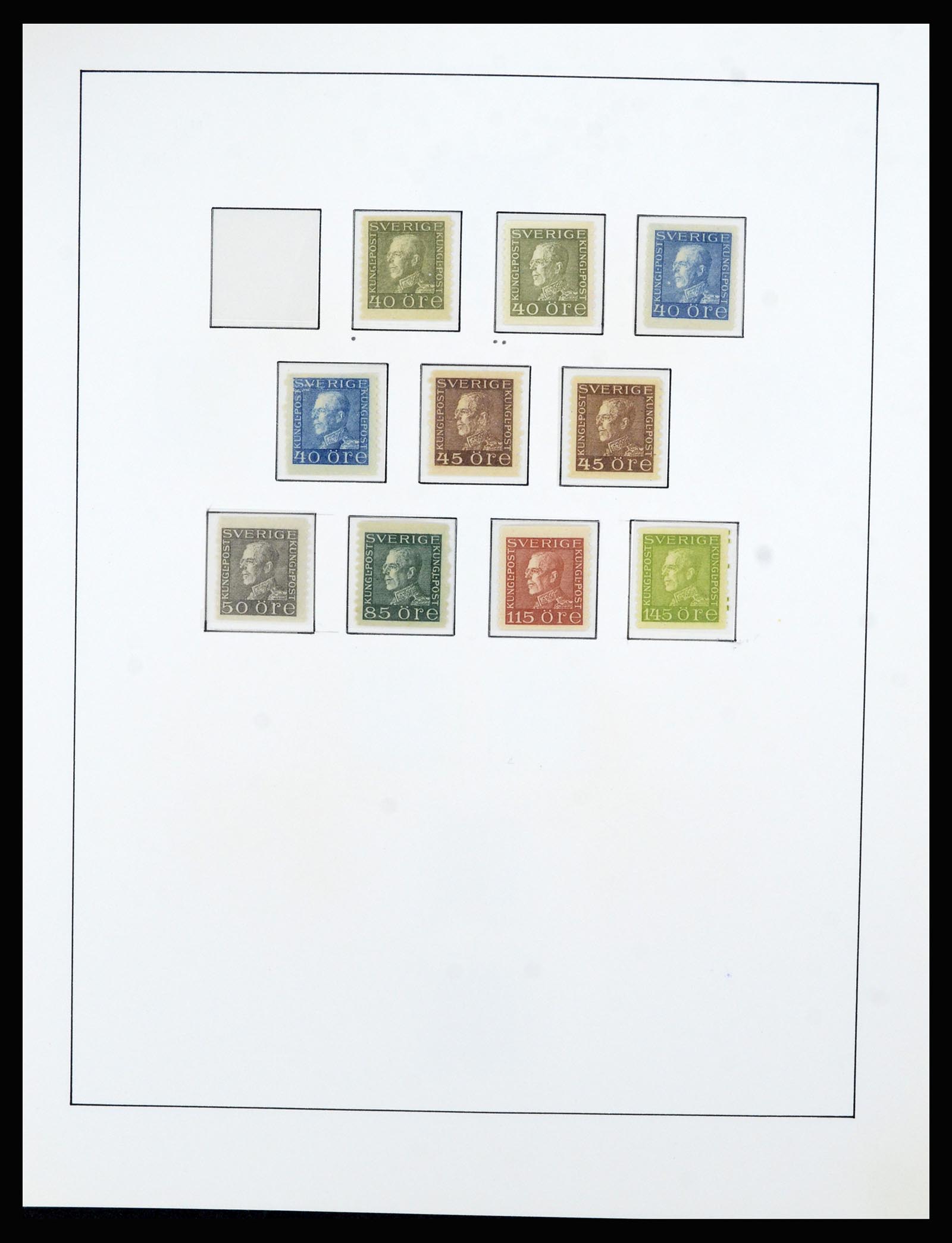 36482 044 - Postzegelverzameling 36482 Zweden 1855-1975.
