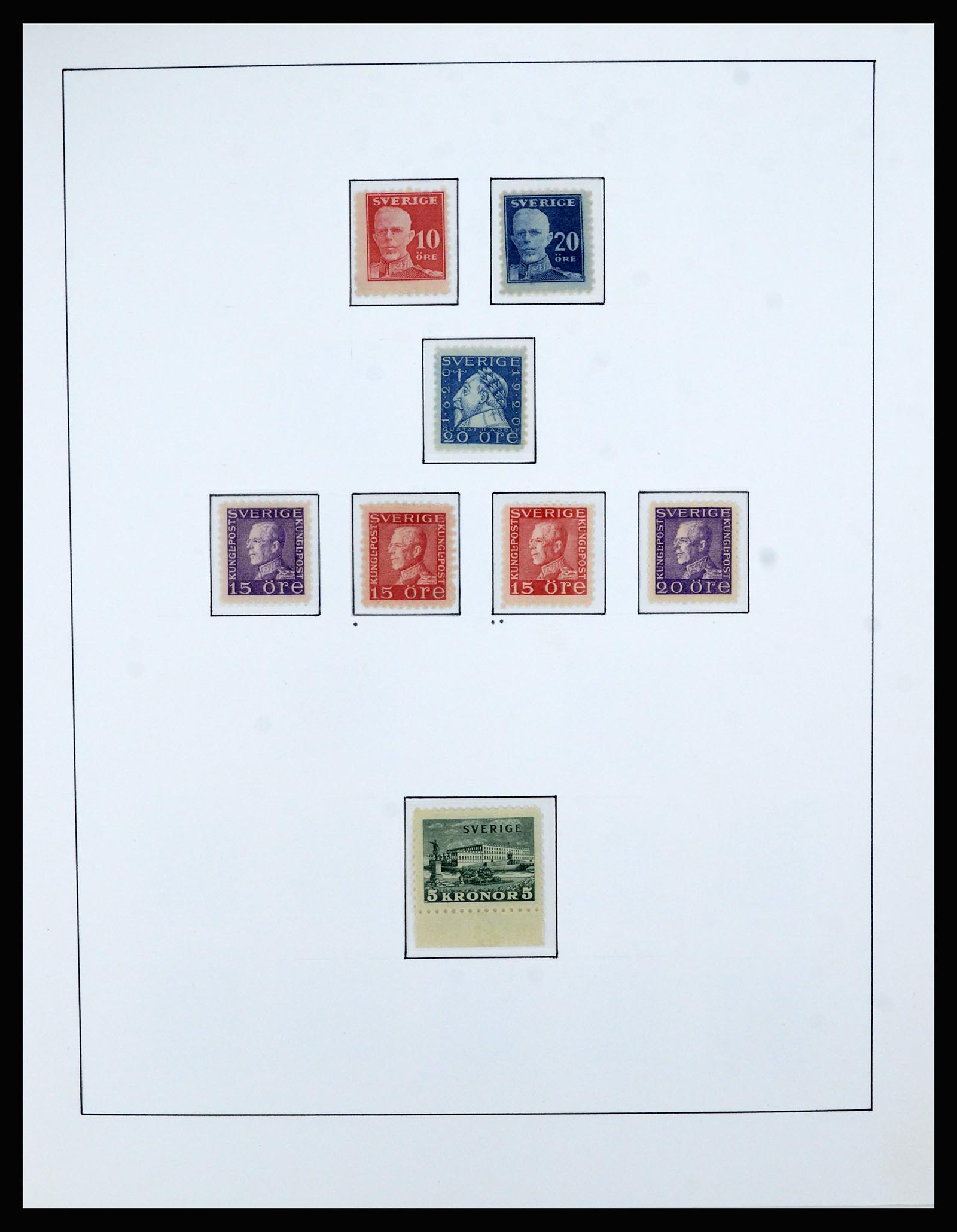 36482 046 - Postzegelverzameling 36482 Zweden 1855-1975.
