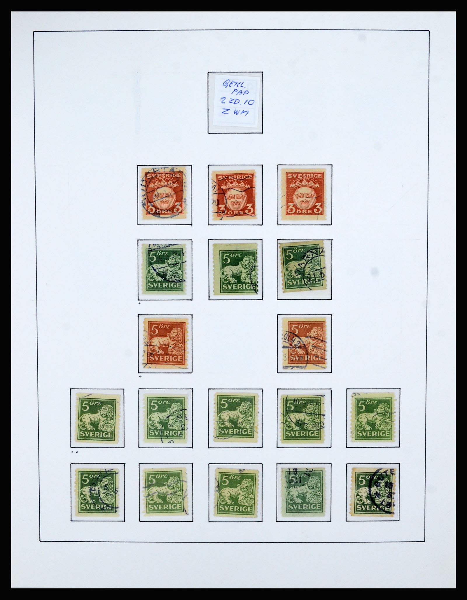36482 047 - Postzegelverzameling 36482 Zweden 1855-1975.