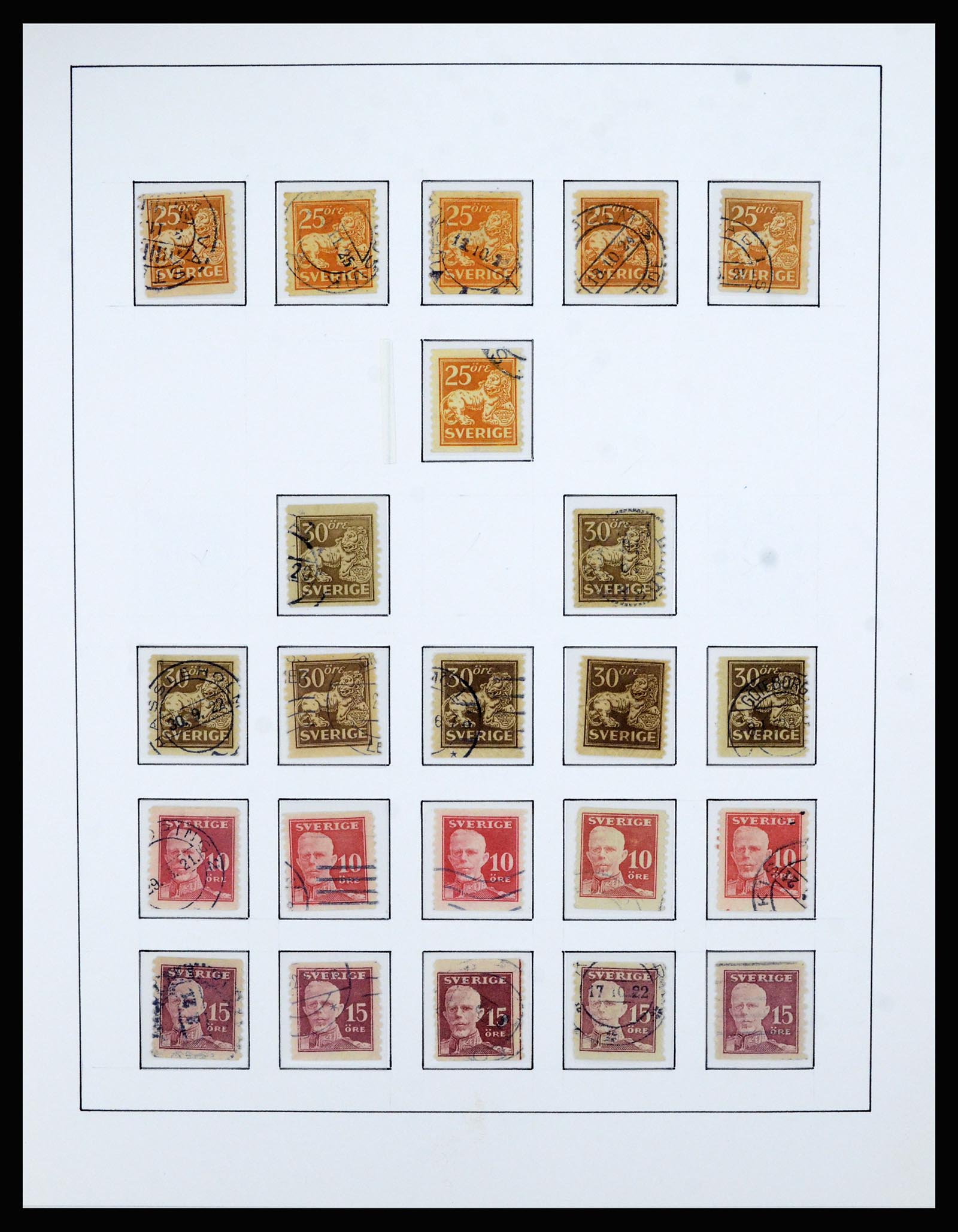 36482 049 - Postzegelverzameling 36482 Zweden 1855-1975.