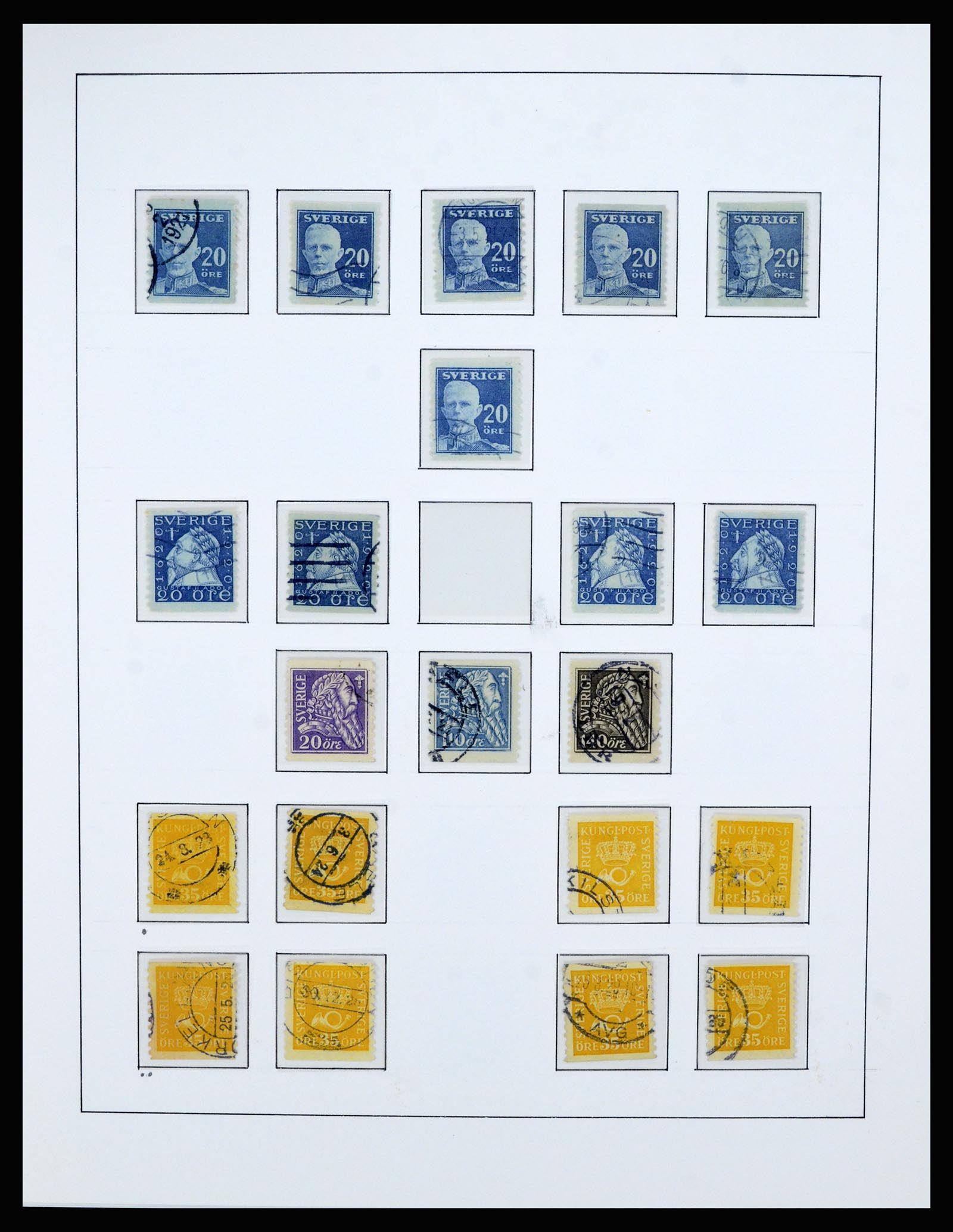 36482 050 - Postzegelverzameling 36482 Zweden 1855-1975.