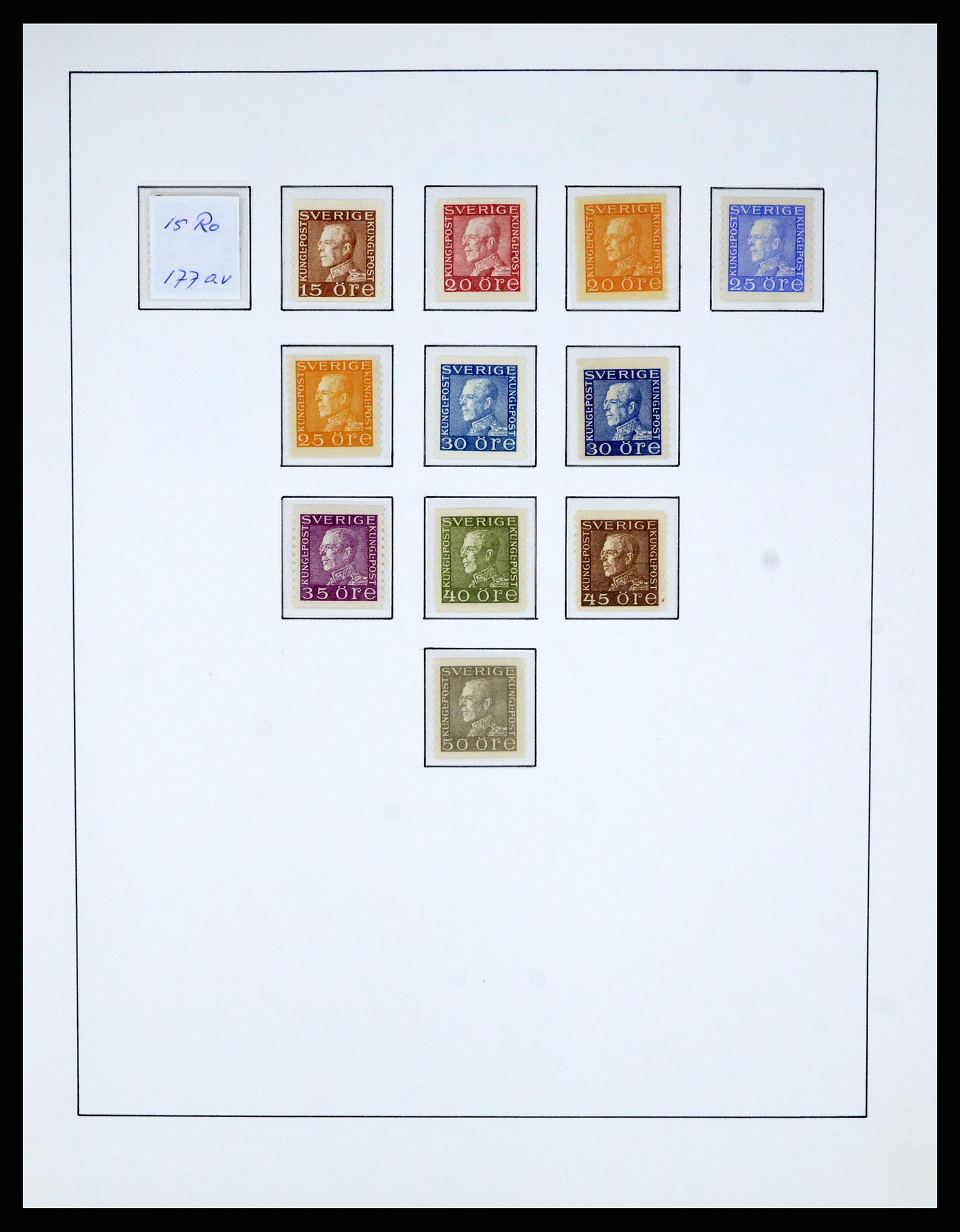 36482 055 - Postzegelverzameling 36482 Zweden 1855-1975.