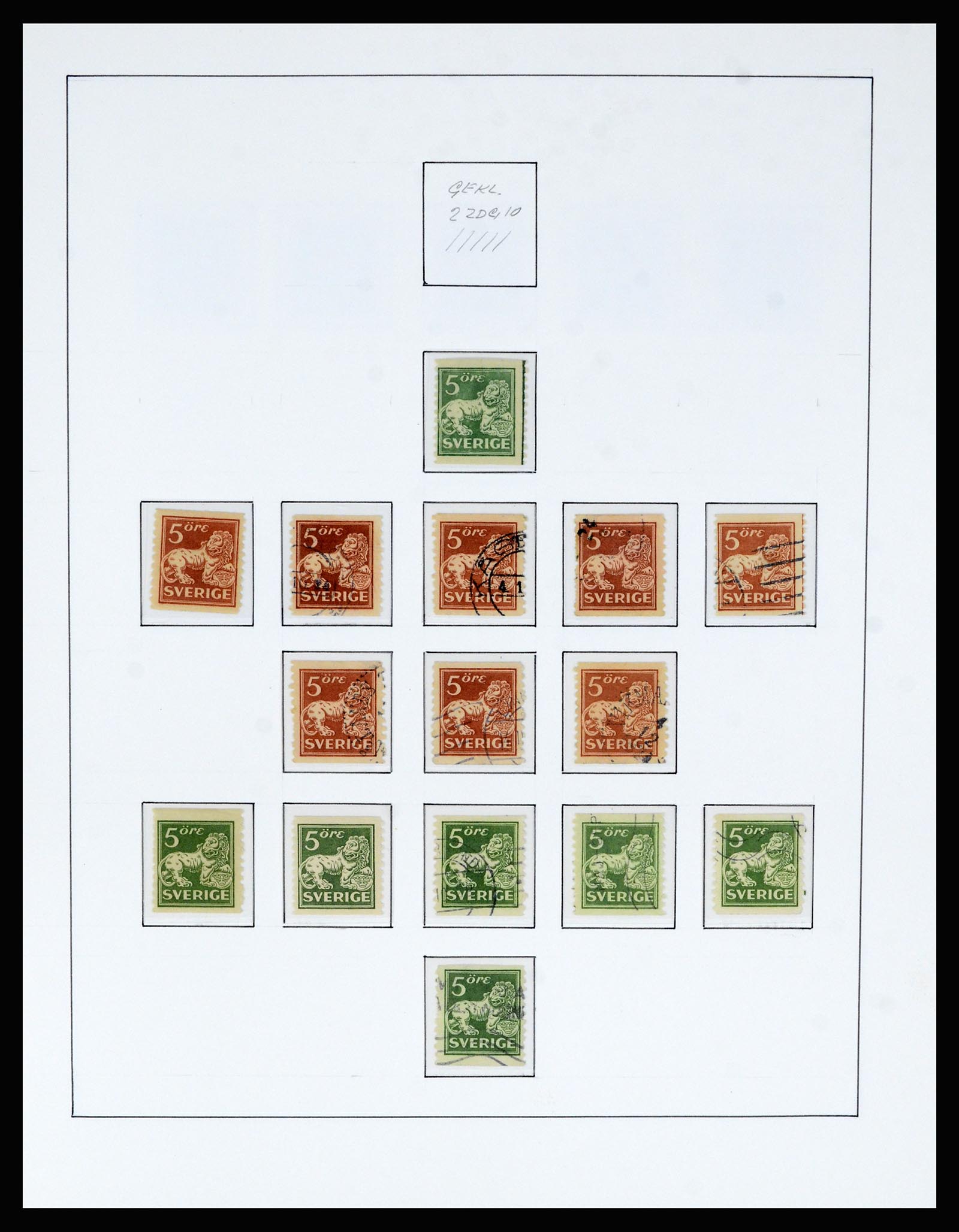 36482 057 - Postzegelverzameling 36482 Zweden 1855-1975.