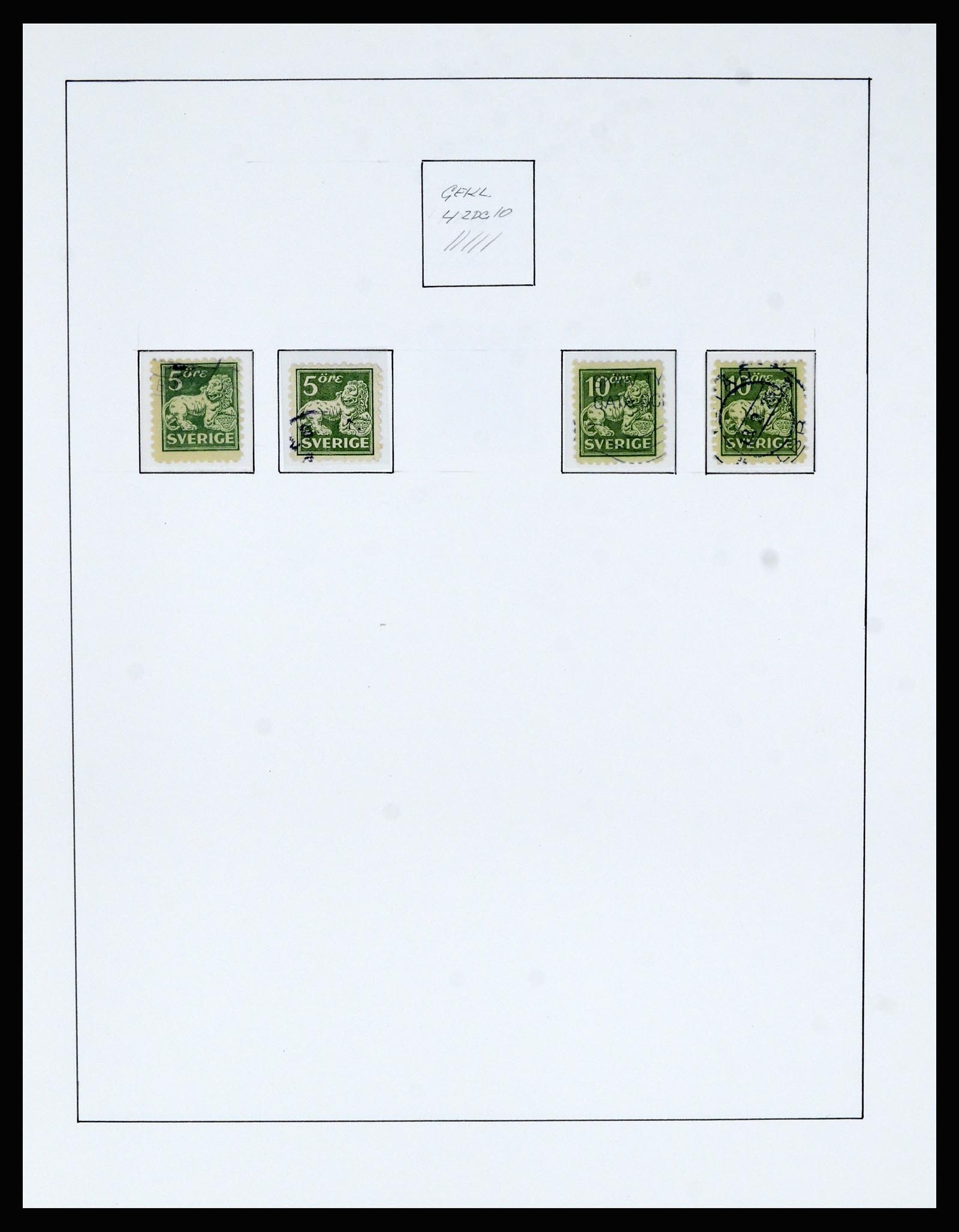36482 059 - Postzegelverzameling 36482 Zweden 1855-1975.