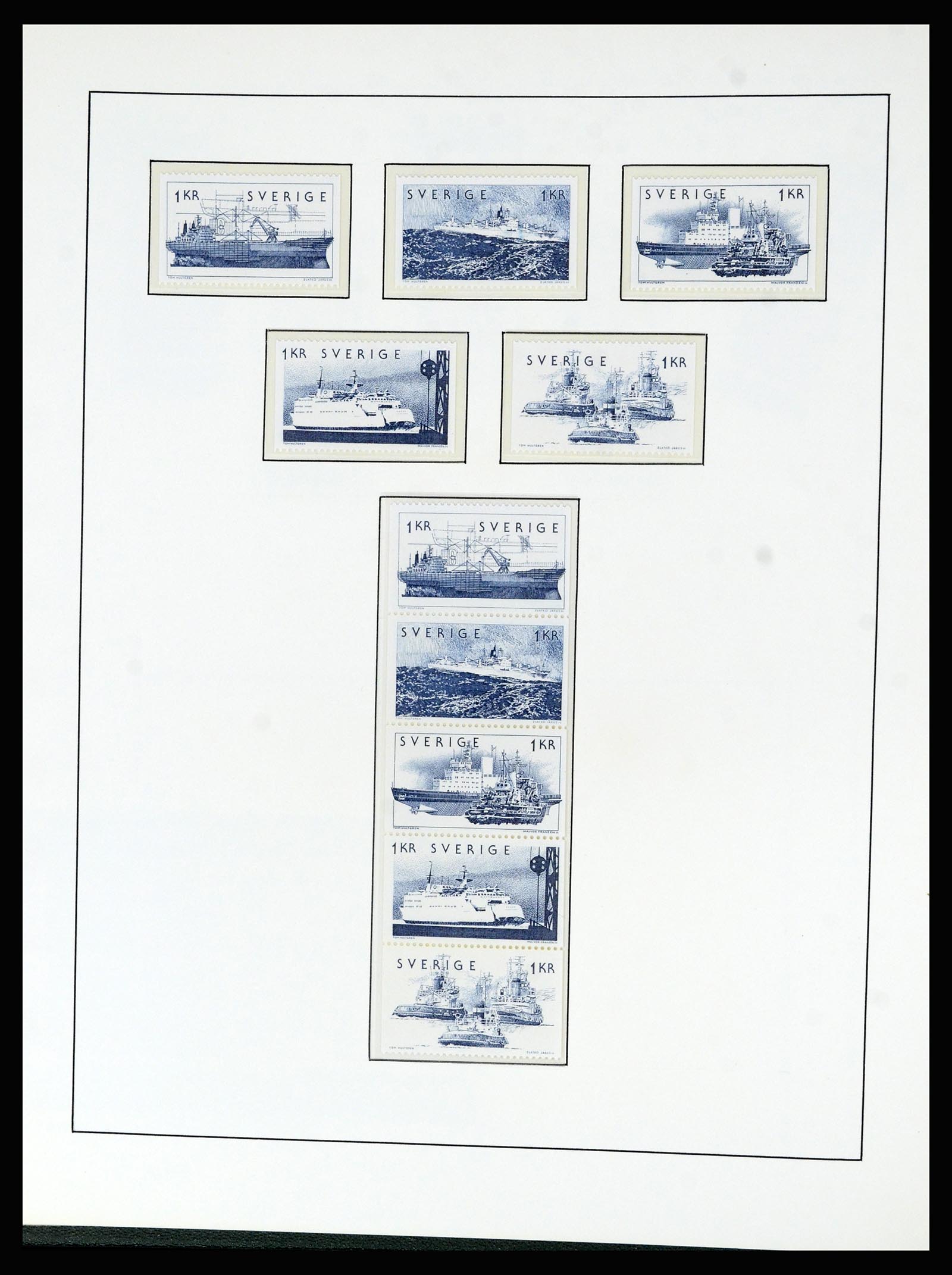 36482 203 - Postzegelverzameling 36482 Zweden 1855-1975.
