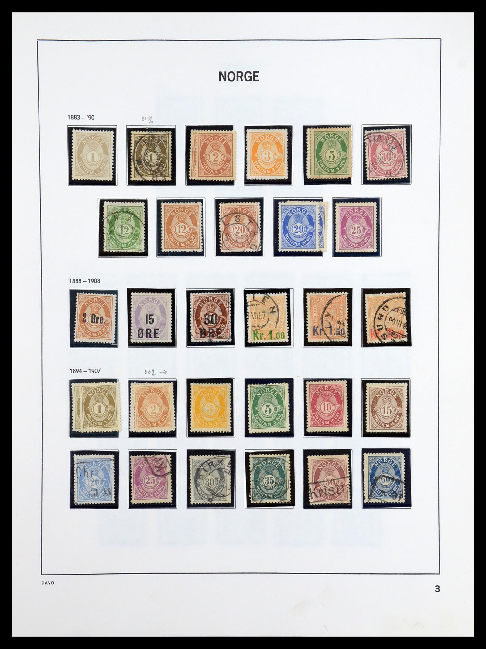 36484 004 - Postzegelverzameling 36484 Noorwegen 1855-2004.