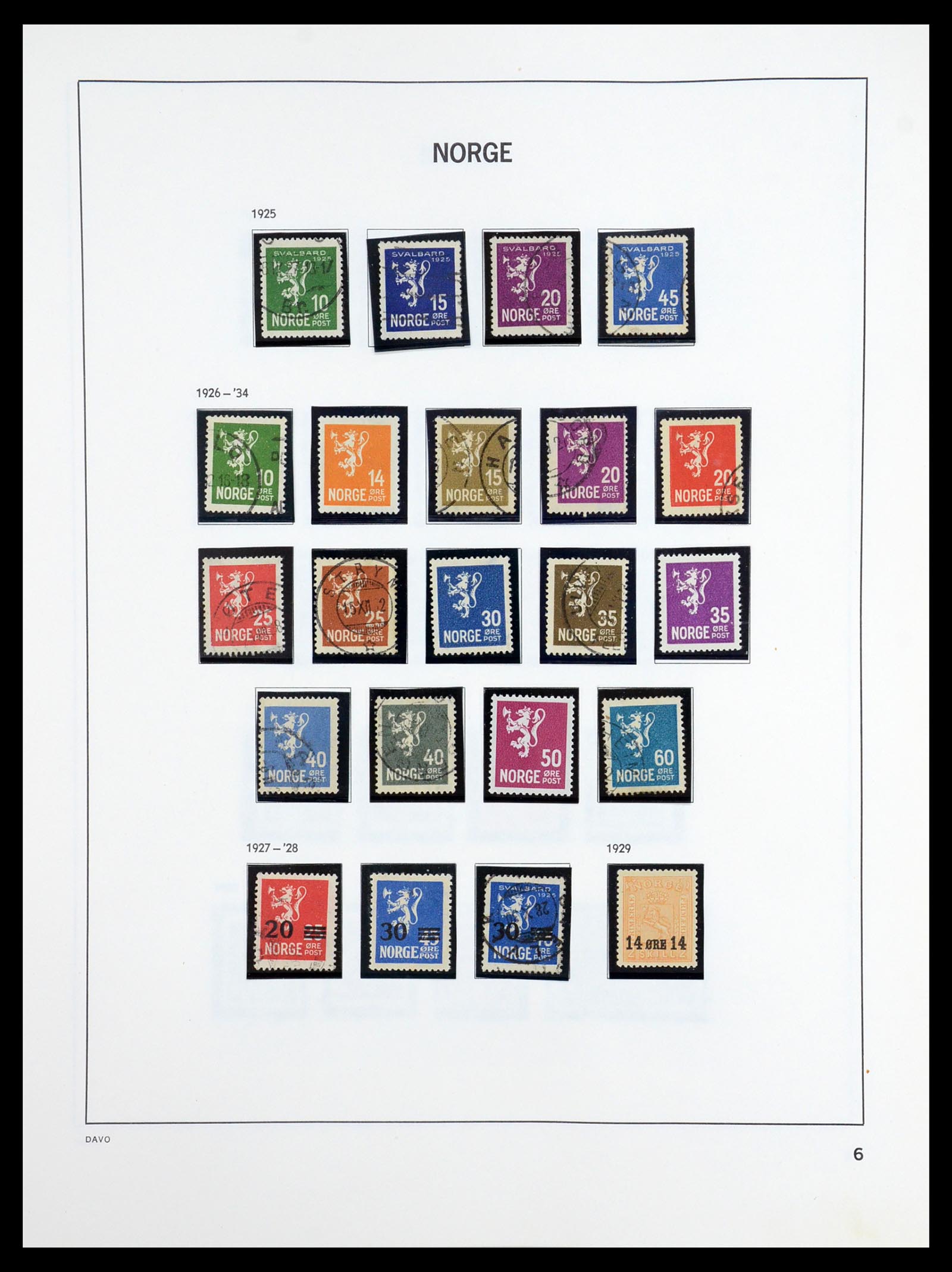 36484 007 - Postzegelverzameling 36484 Noorwegen 1855-2004.