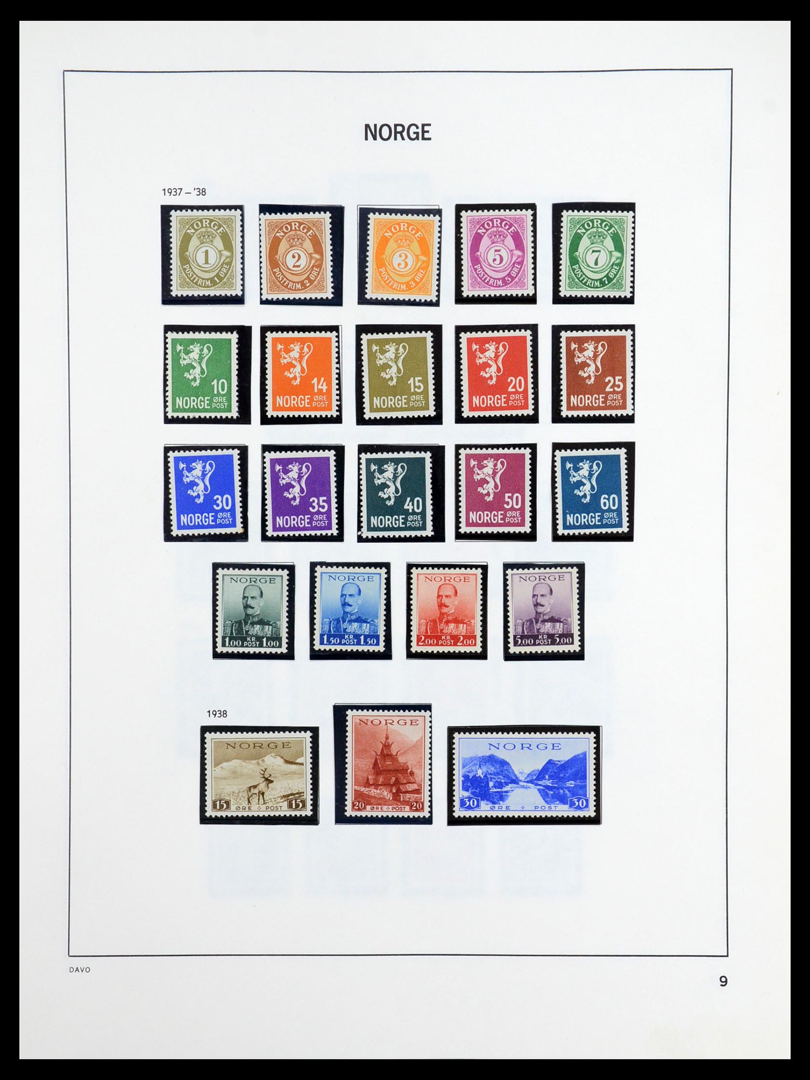 36484 010 - Postzegelverzameling 36484 Noorwegen 1855-2004.