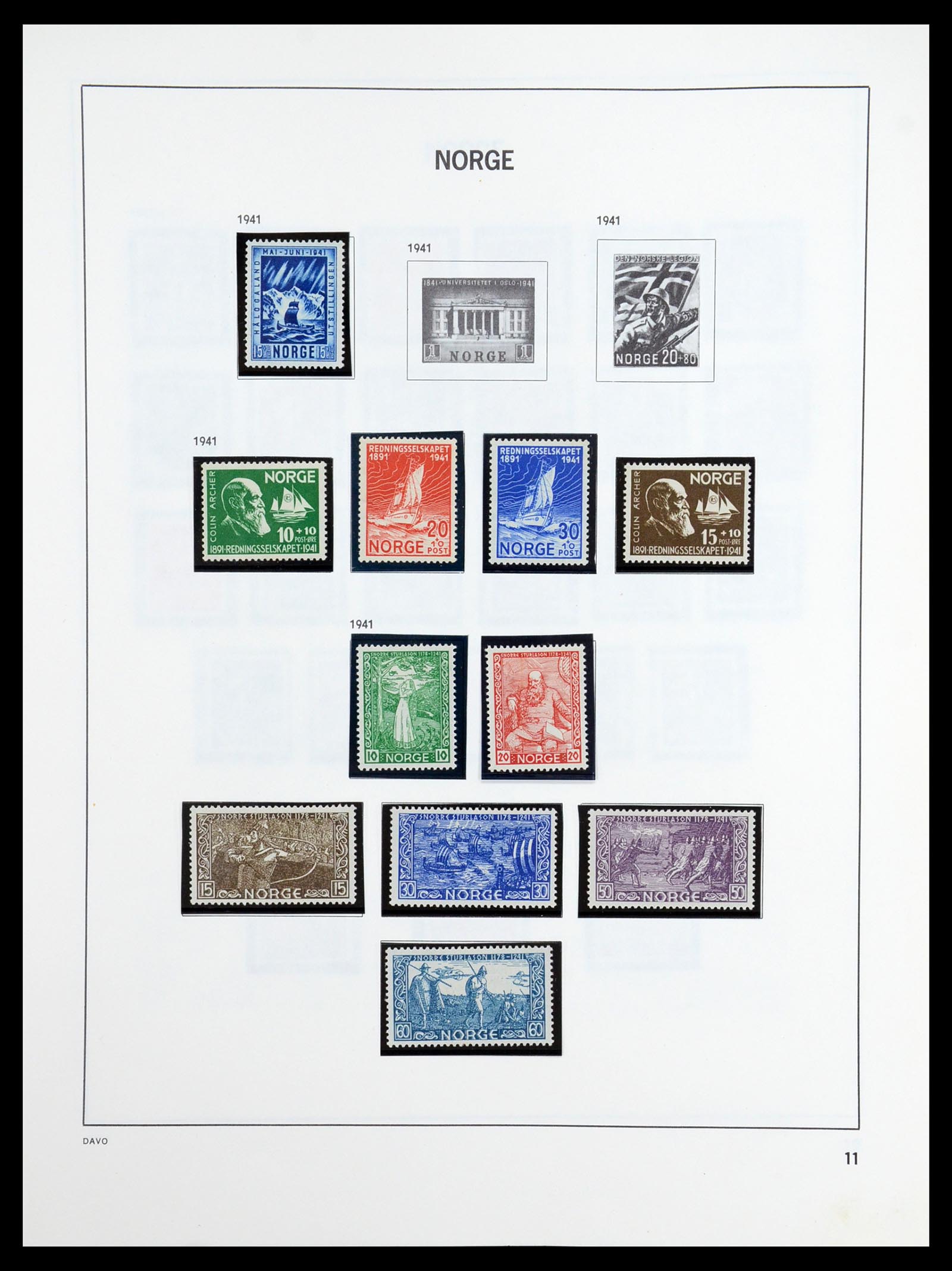 36484 012 - Postzegelverzameling 36484 Noorwegen 1855-2004.