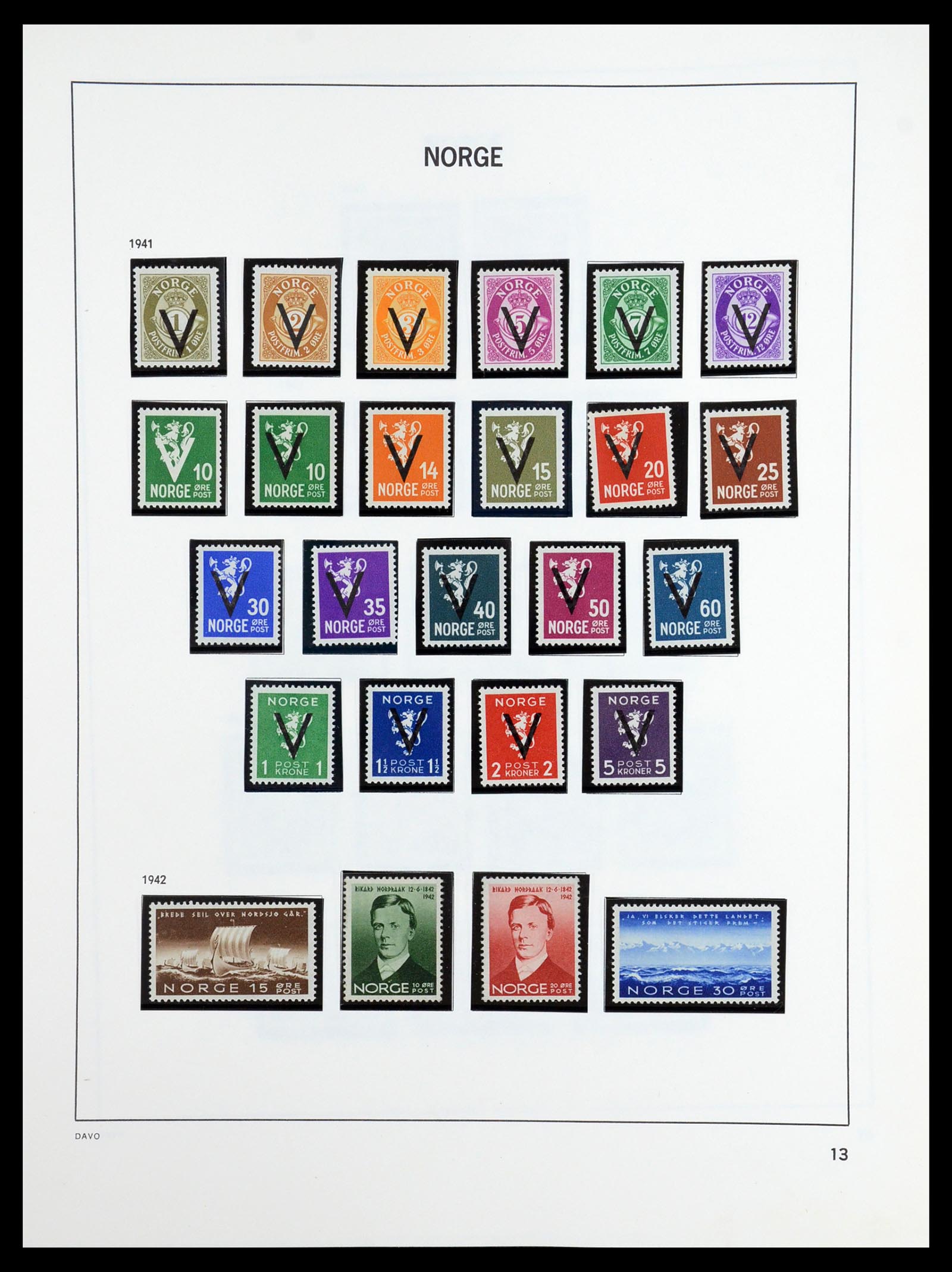 36484 014 - Postzegelverzameling 36484 Noorwegen 1855-2004.