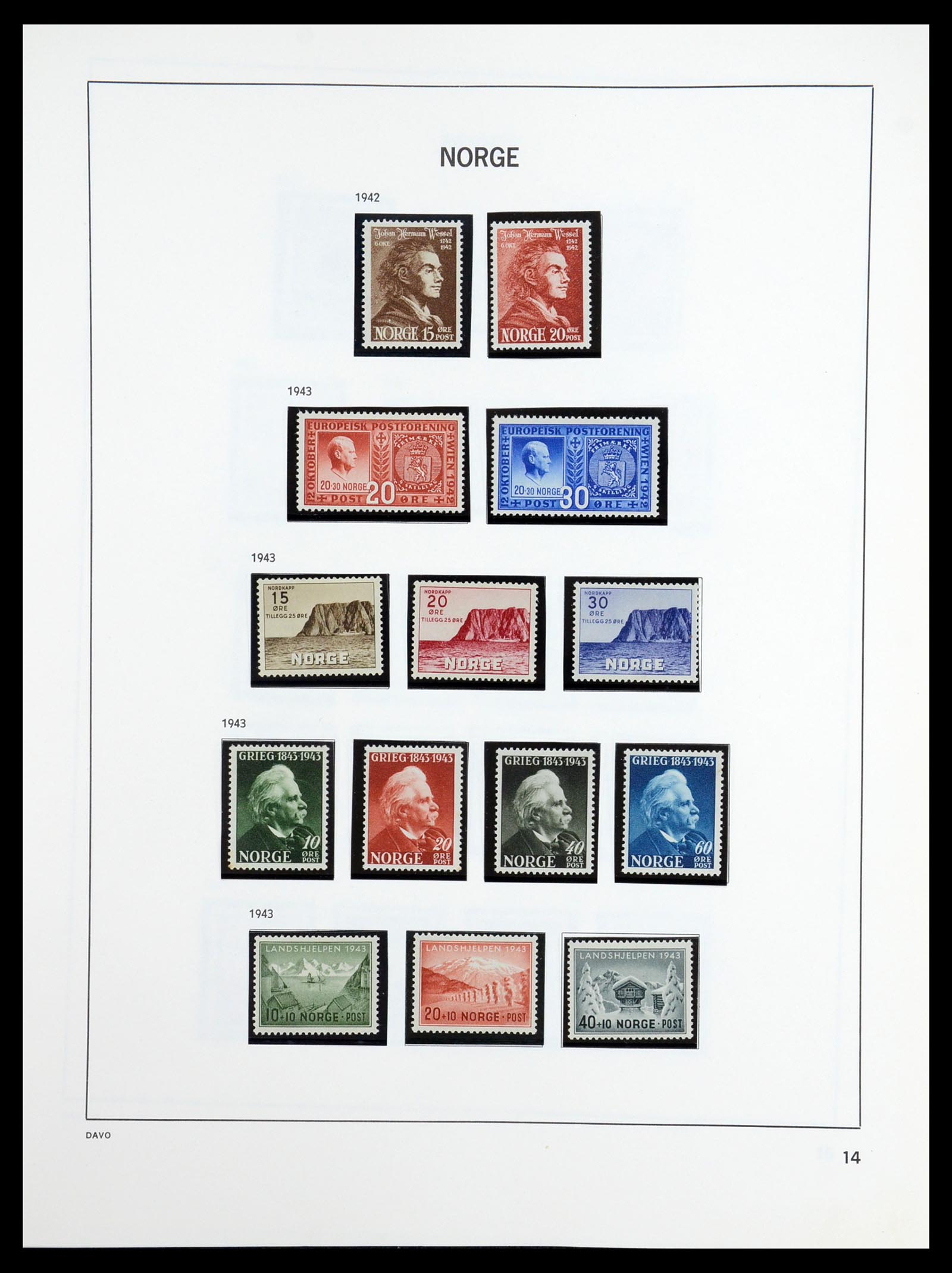36484 015 - Postzegelverzameling 36484 Noorwegen 1855-2004.