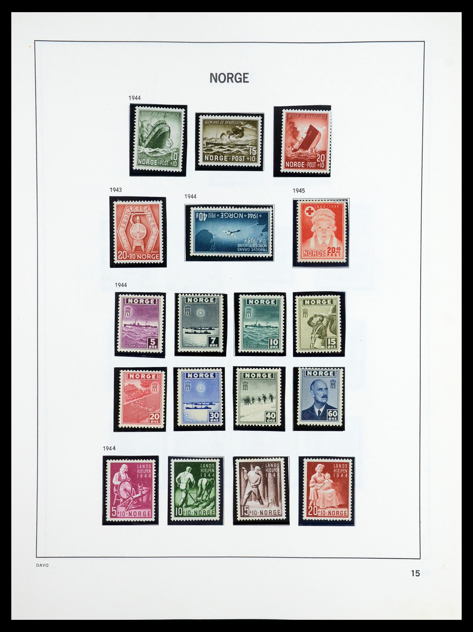 36484 016 - Postzegelverzameling 36484 Noorwegen 1855-2004.